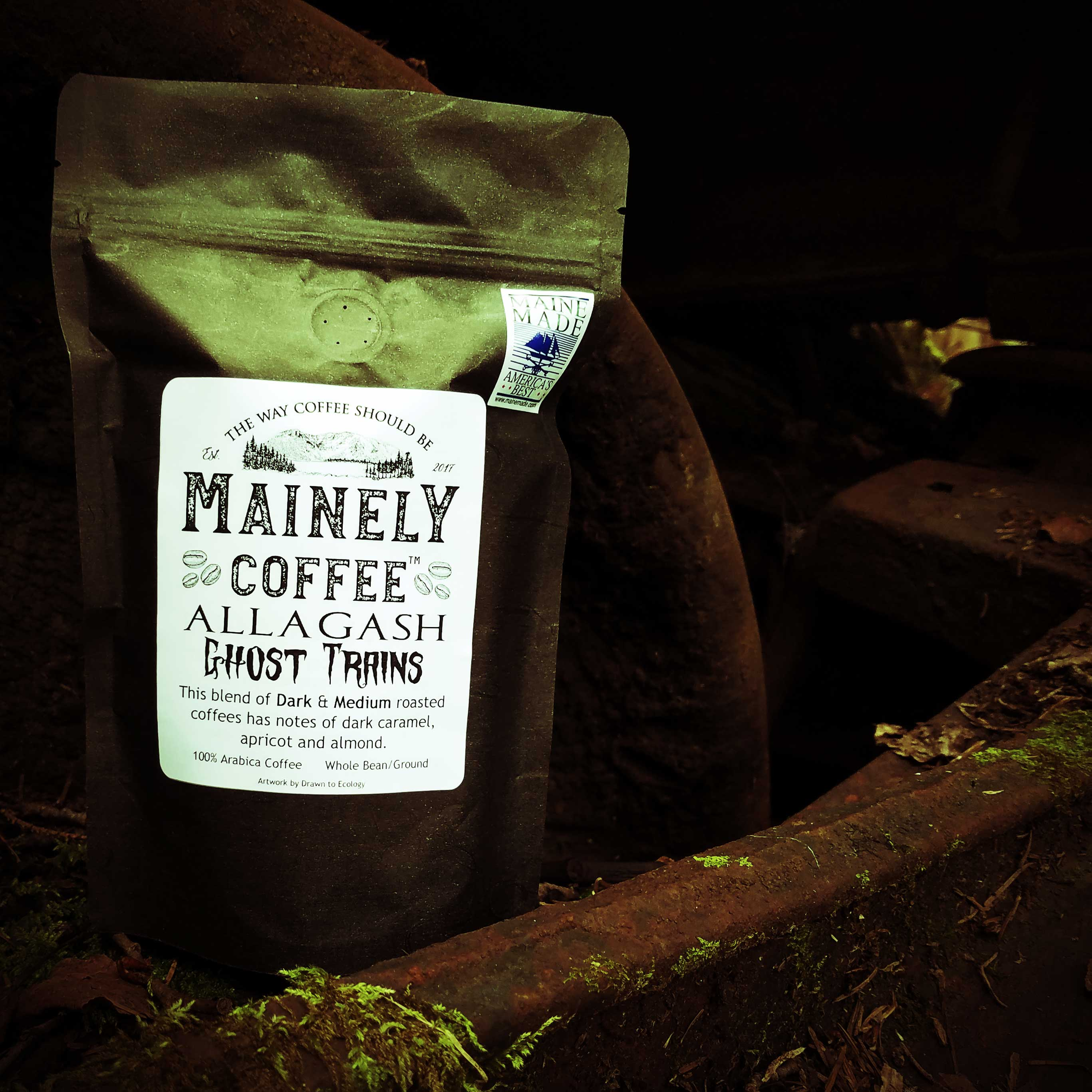 Coffee Blend Dark and Medium Roasted Rich Creamy Body with Strong Notes of Dark Caramel Apricot and Almond Suitable for French Press Cold Brew Aeropress Siphon