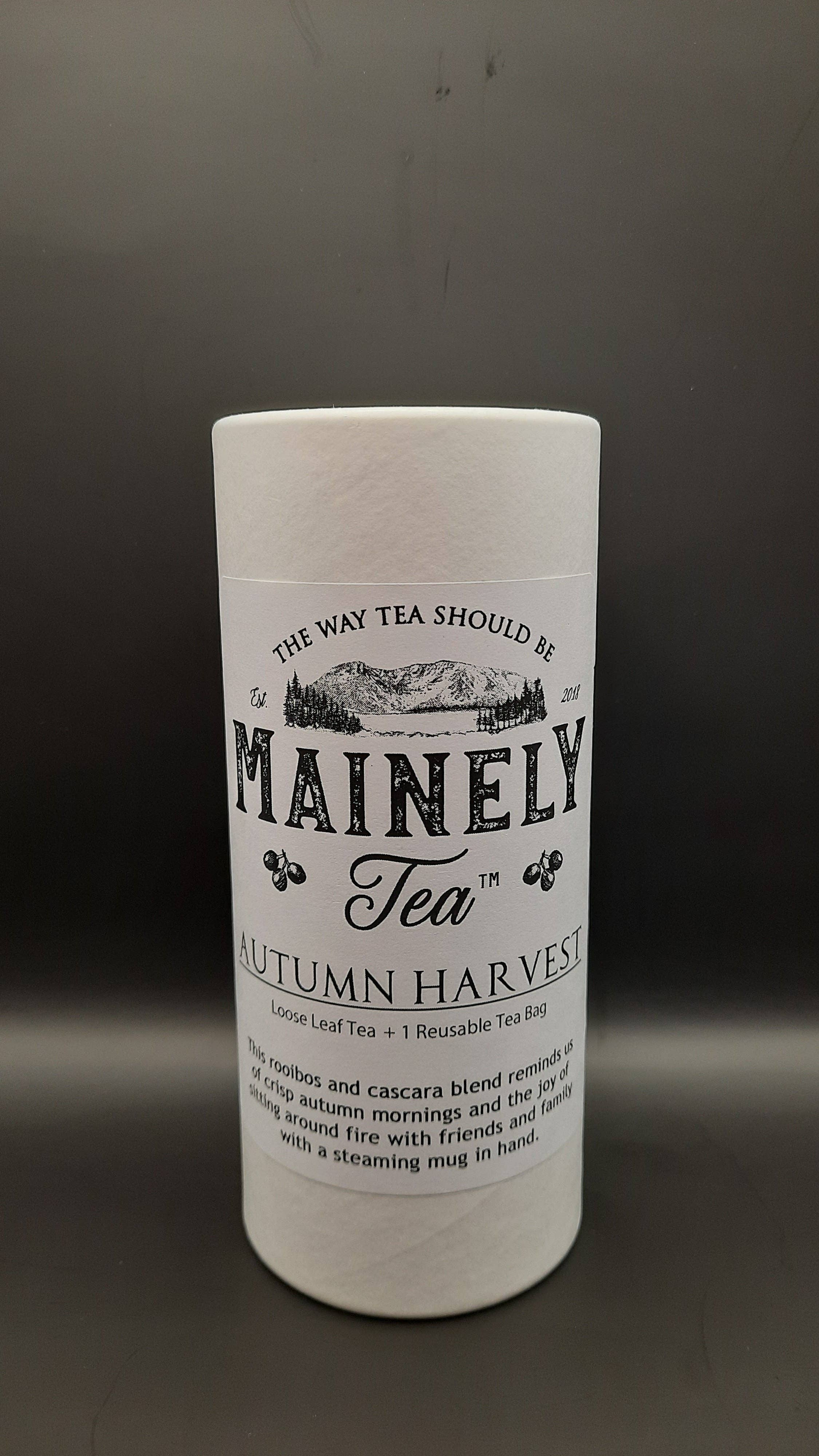 Tea Rooibos and Cascara Blend Warm Spices Autumn Flavor Sweet Cinnamon Apple 2 Oz