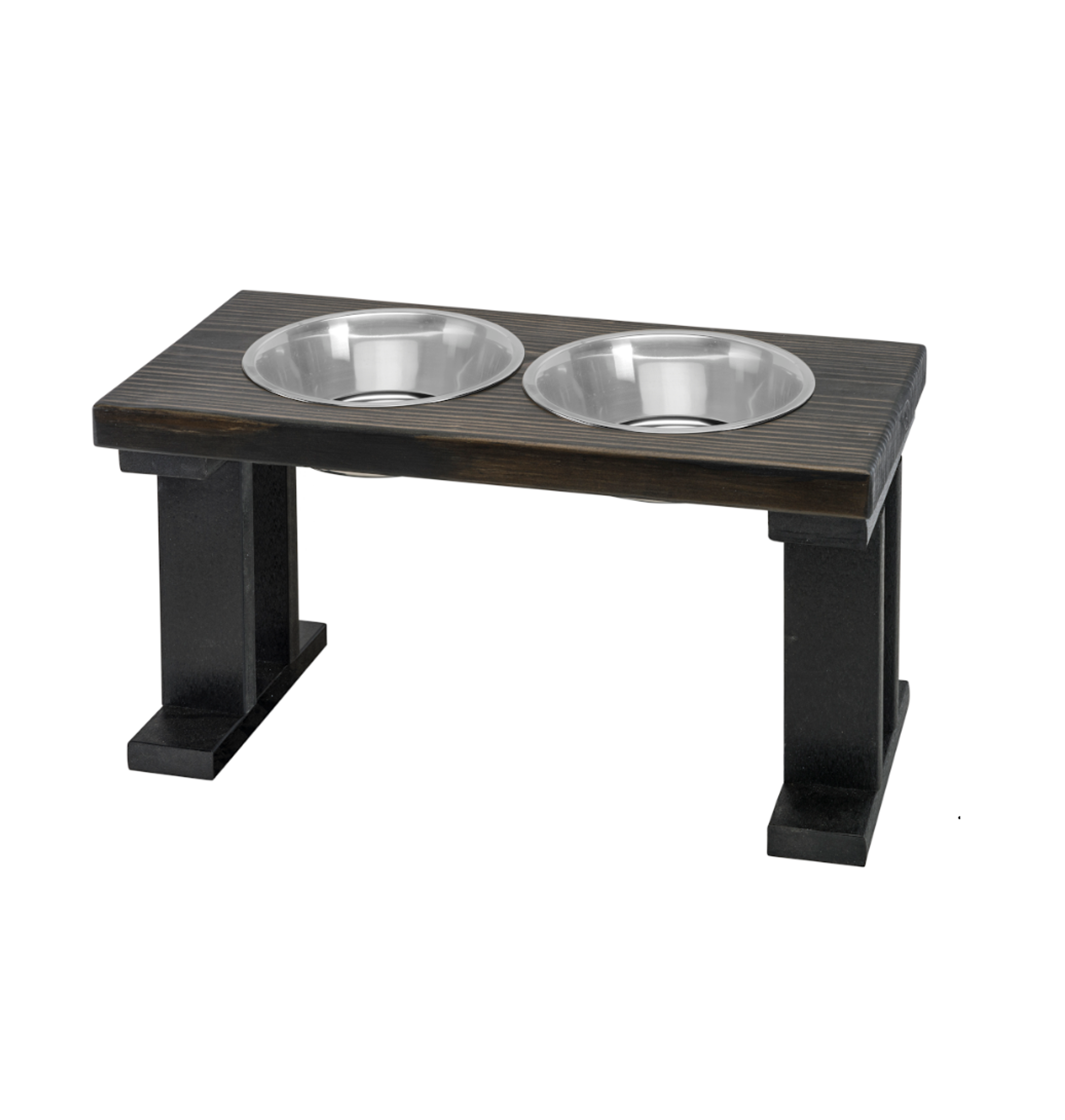 Farmhouse 2 Bowl Elevated Regular Feeder Image 1