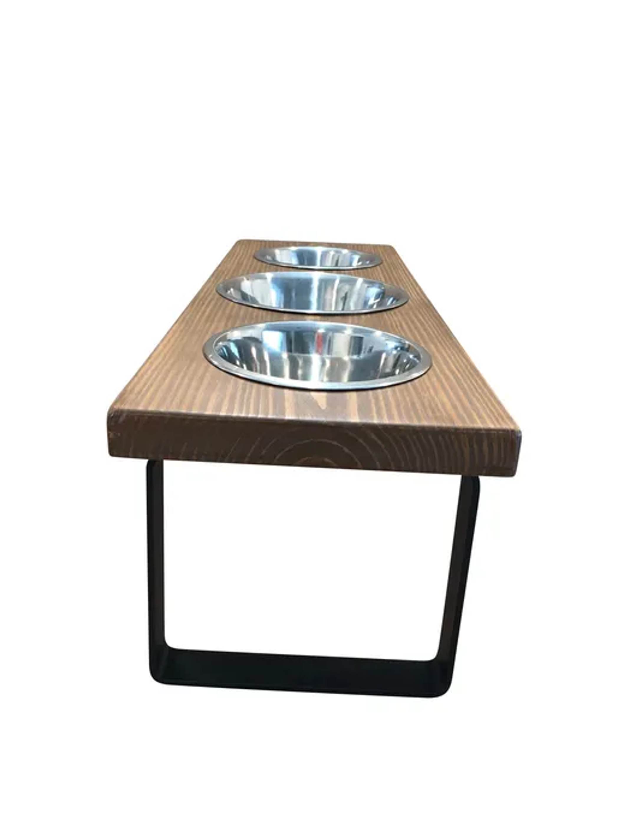 Metal dog bowl feeder Image 1