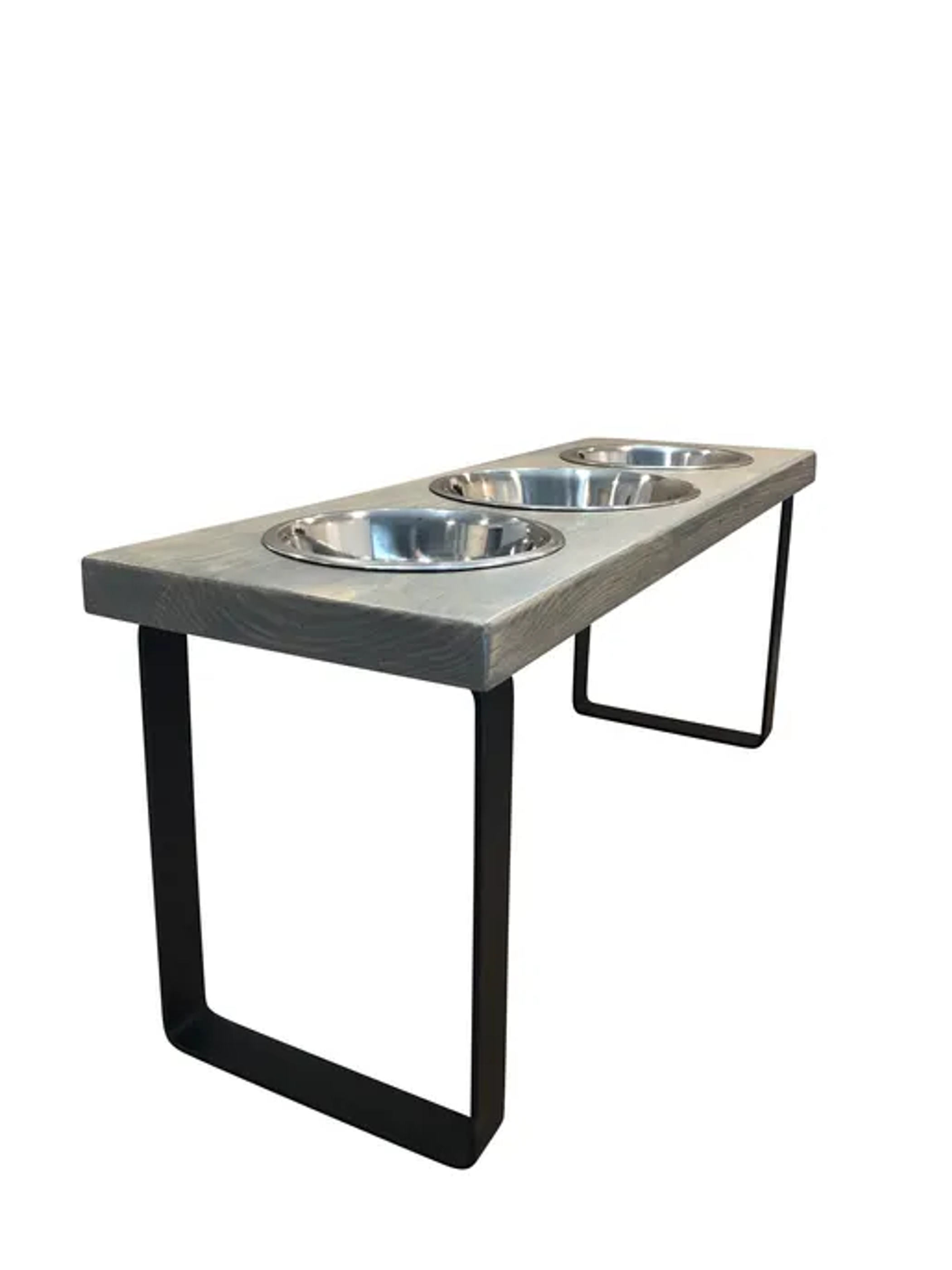 Metal dog bowl feeder Image 1
