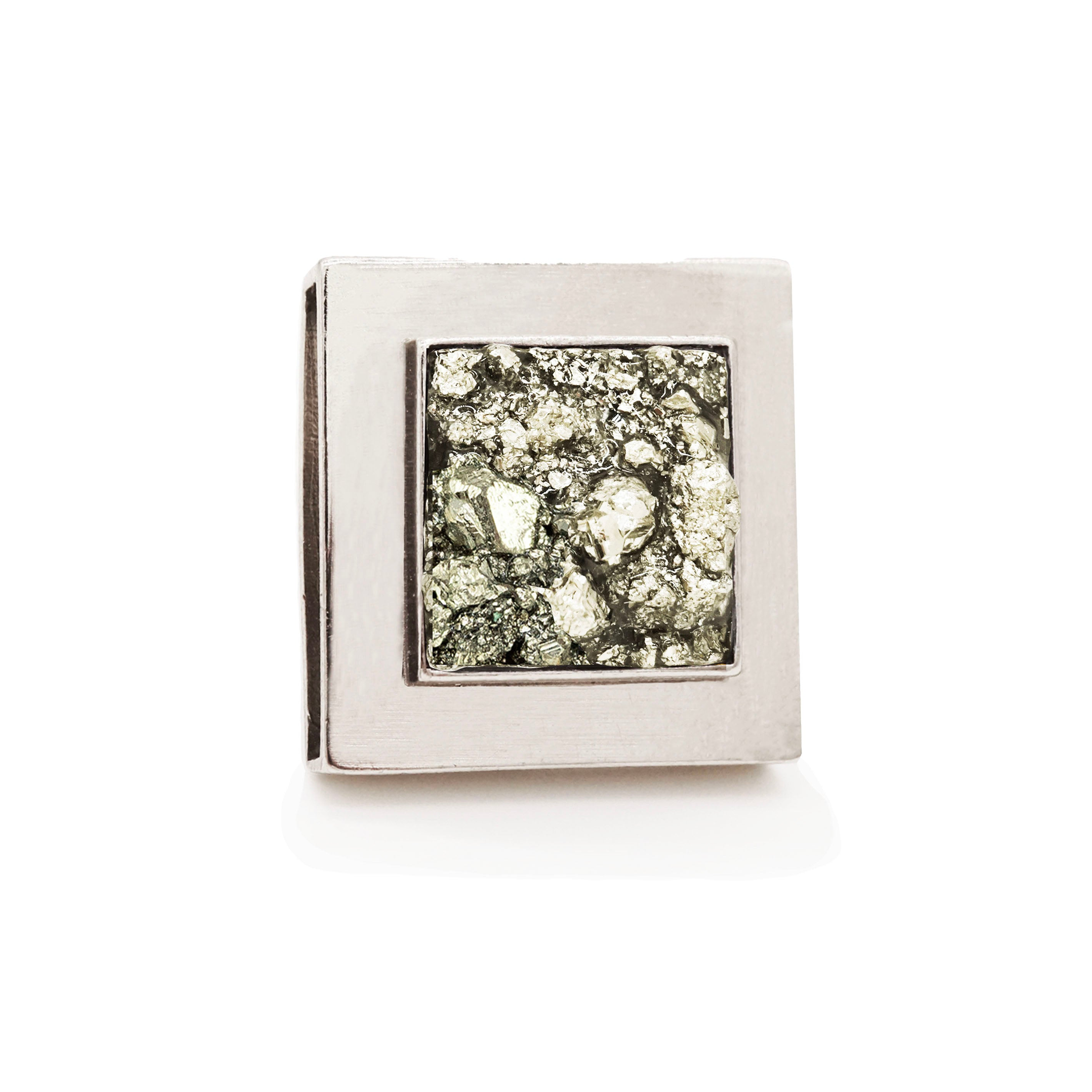 Pyrite Galaxy Collar Charm Image 1