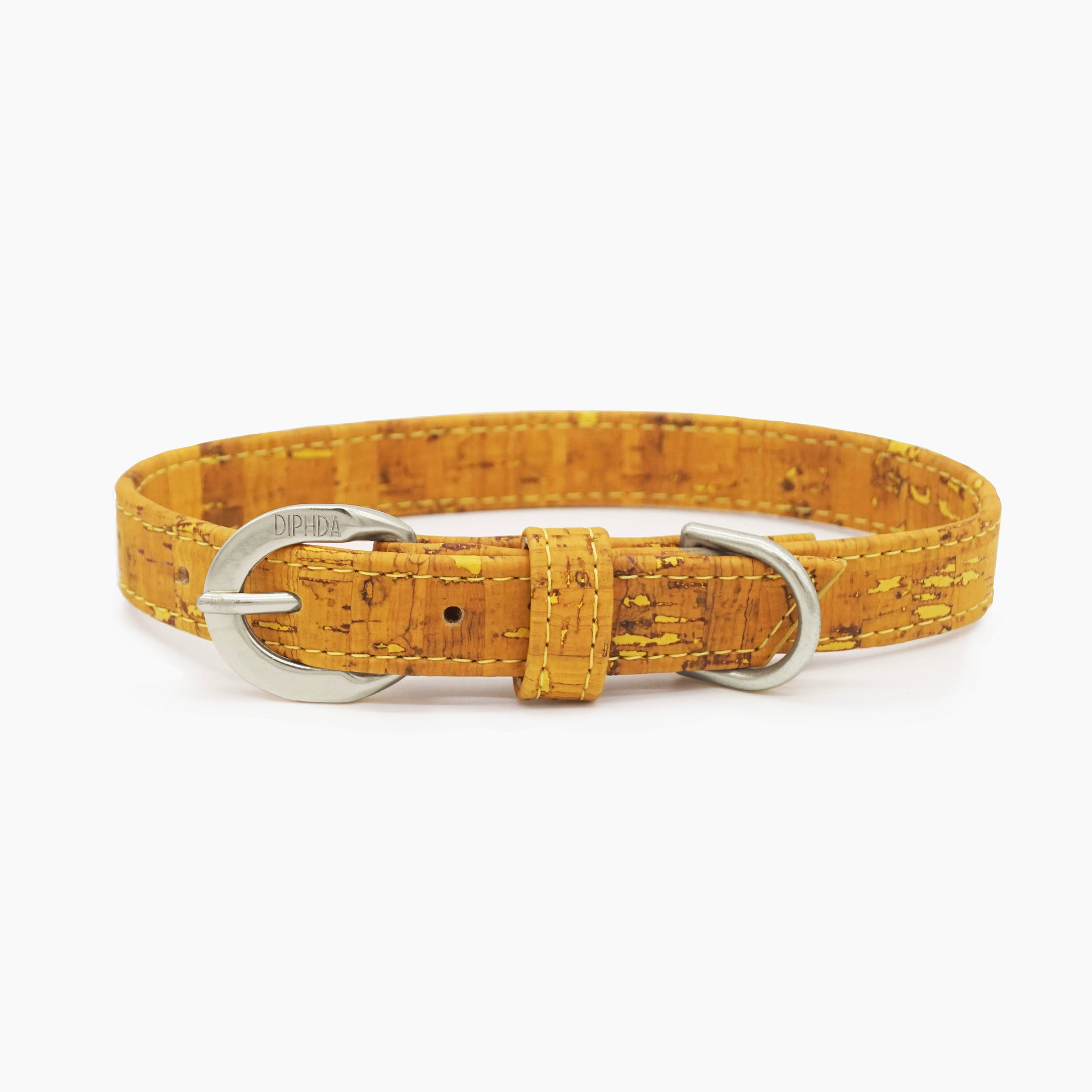 Honey Yellow Cork Leather Collar Image 1