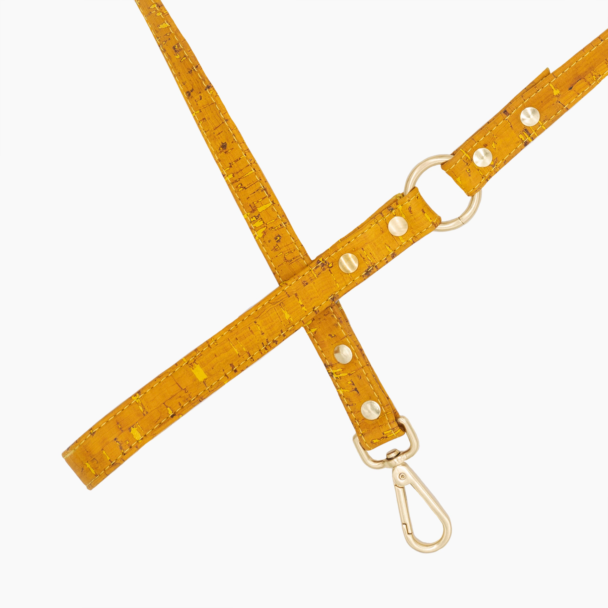 Honey Yellow Cork Leather Leash Image 1