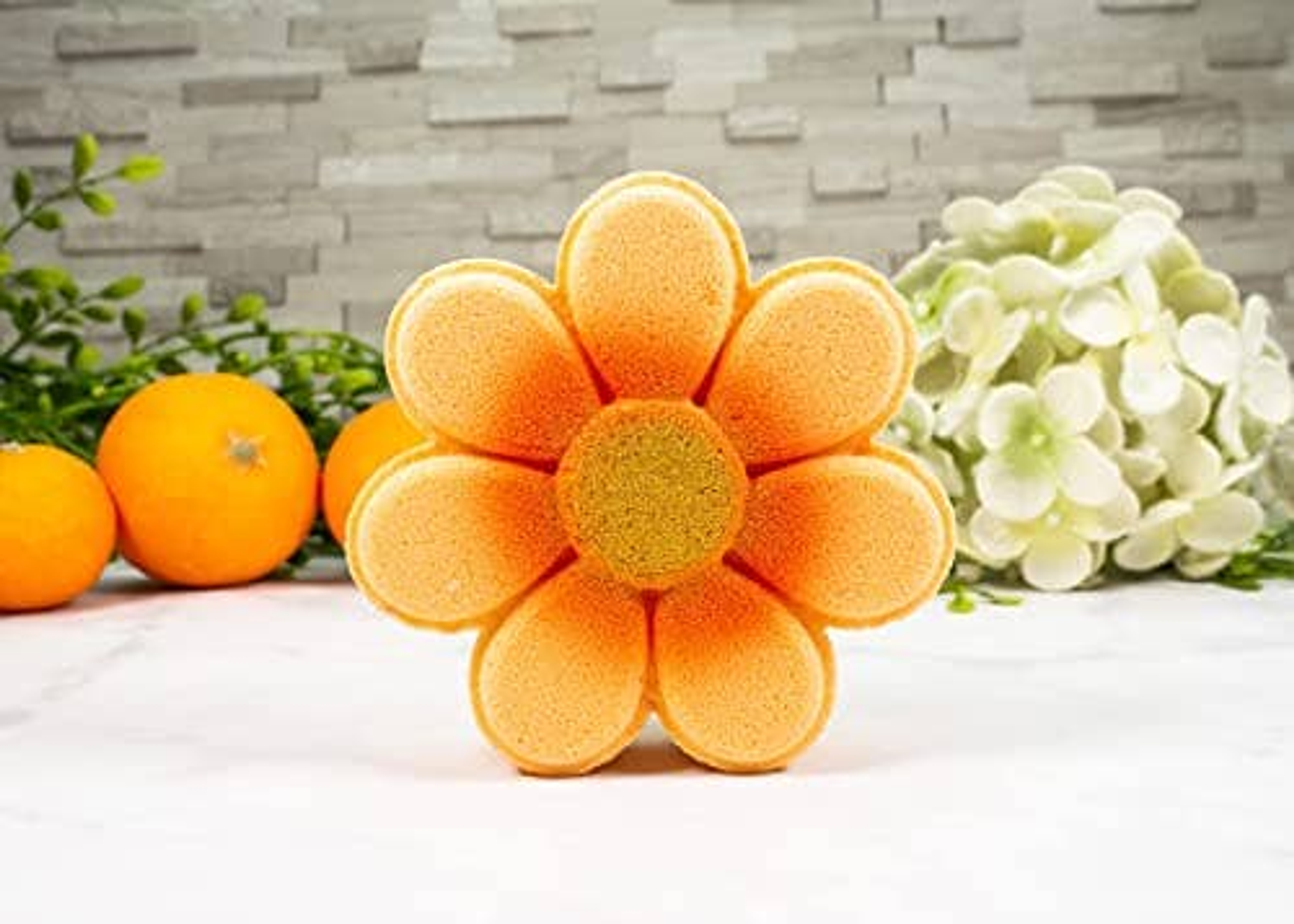 Flower Bath Bombs Self Care Aromatherapy Colorful 5 oz Set of Six Hand Painted Scents