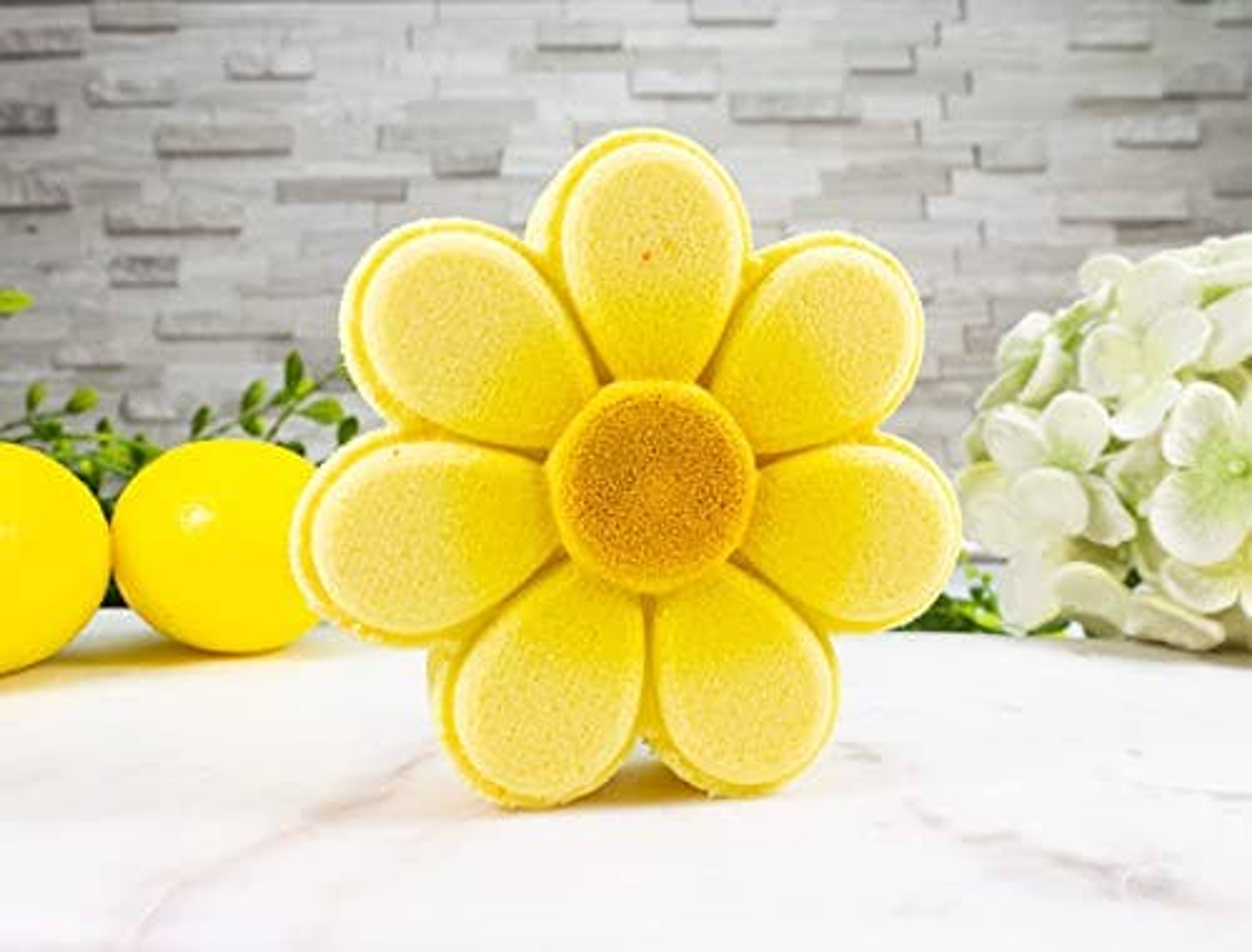 Flower Bath Bombs Self Care Aromatherapy Colorful 5 oz Set of Six Hand Painted Scents