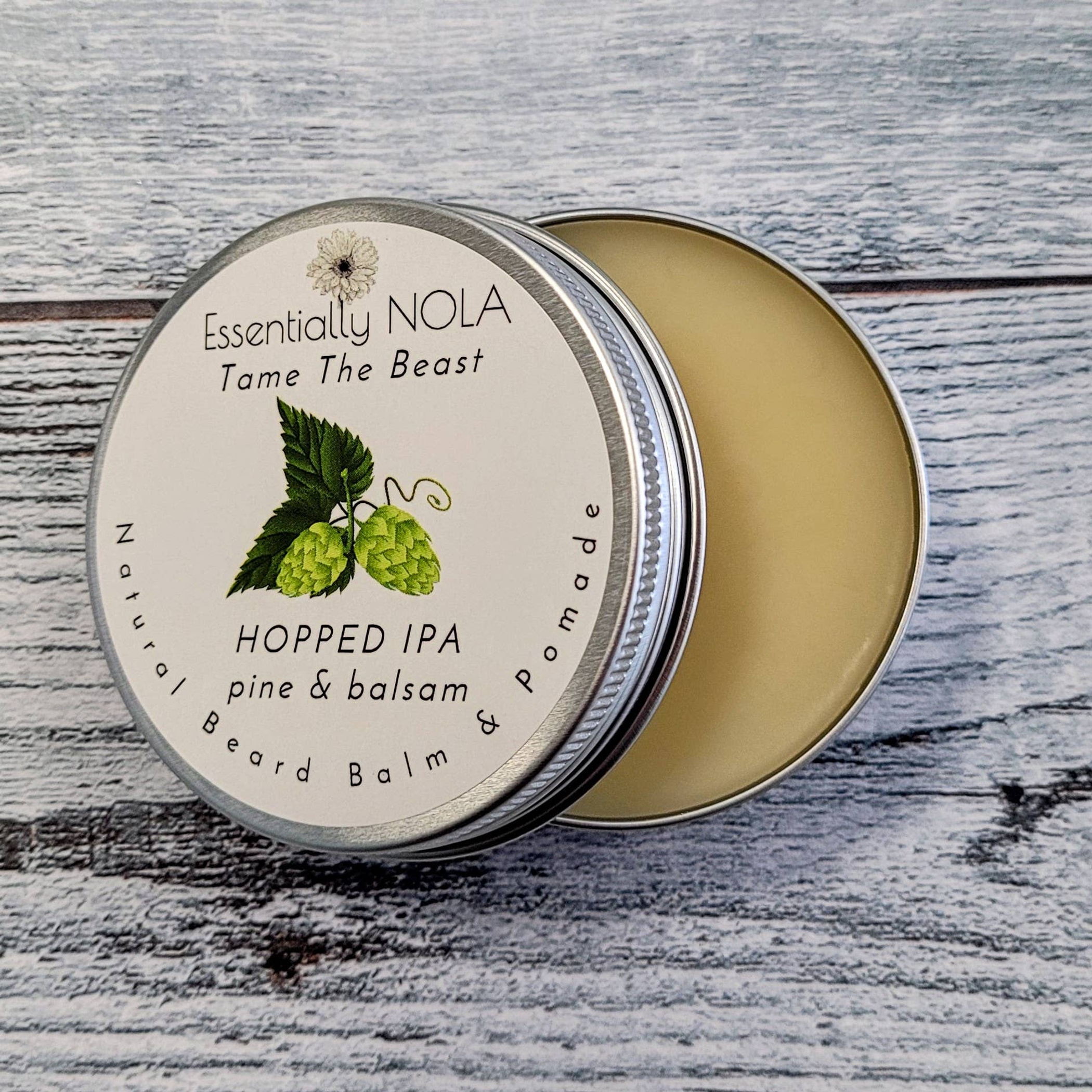 Beard Balm Taming Conditioning Shea Butter Essential Oils Available Scents VooDoo Lafitte Hopped IPA LA Wheat Vieux Carre Sazerac Bayou Catahoula