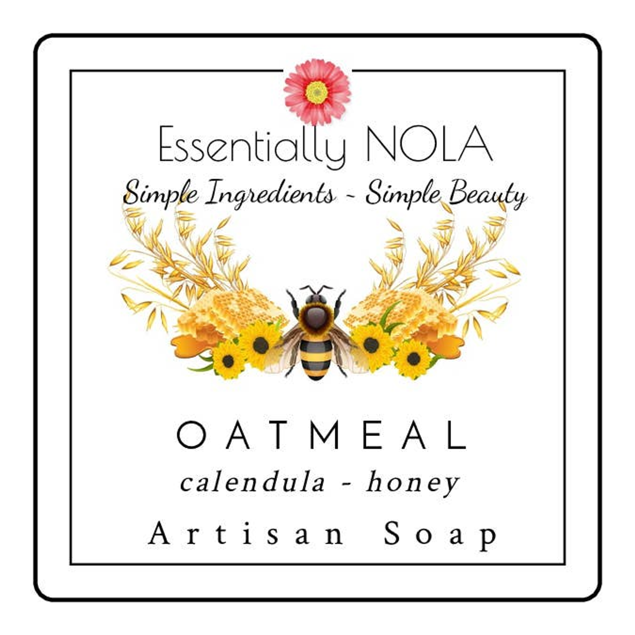 Soap Buff and Polish Skin Fragrance Free Colloidal Oats Raw Honey Regular Option Color Variations Label Included