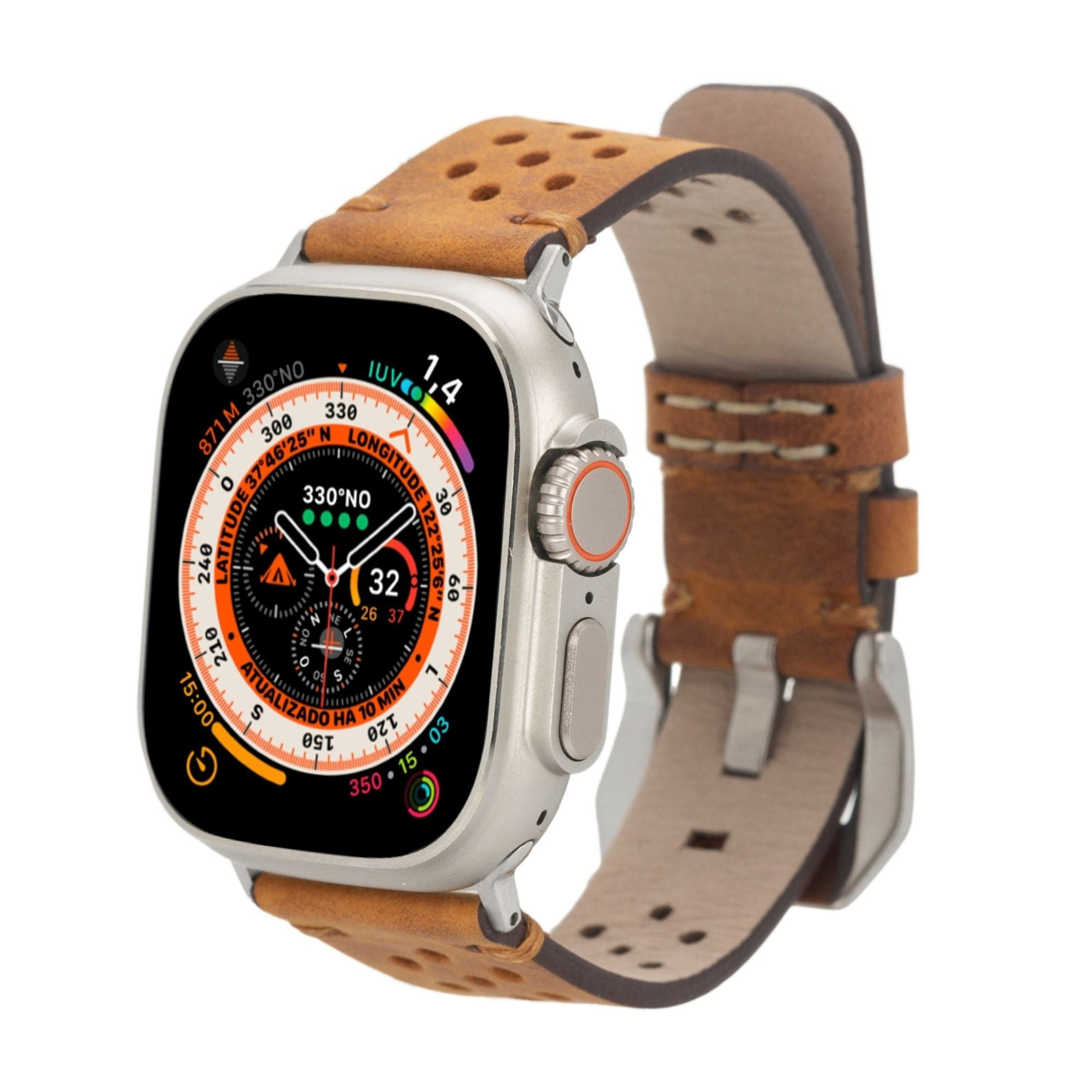 Watch band leather strap genuine leather for Apple Watch Ultra 8 7 SE 3 45mm 41mm 44mm 42mm 40mm 38mm handcrafted durable stylish