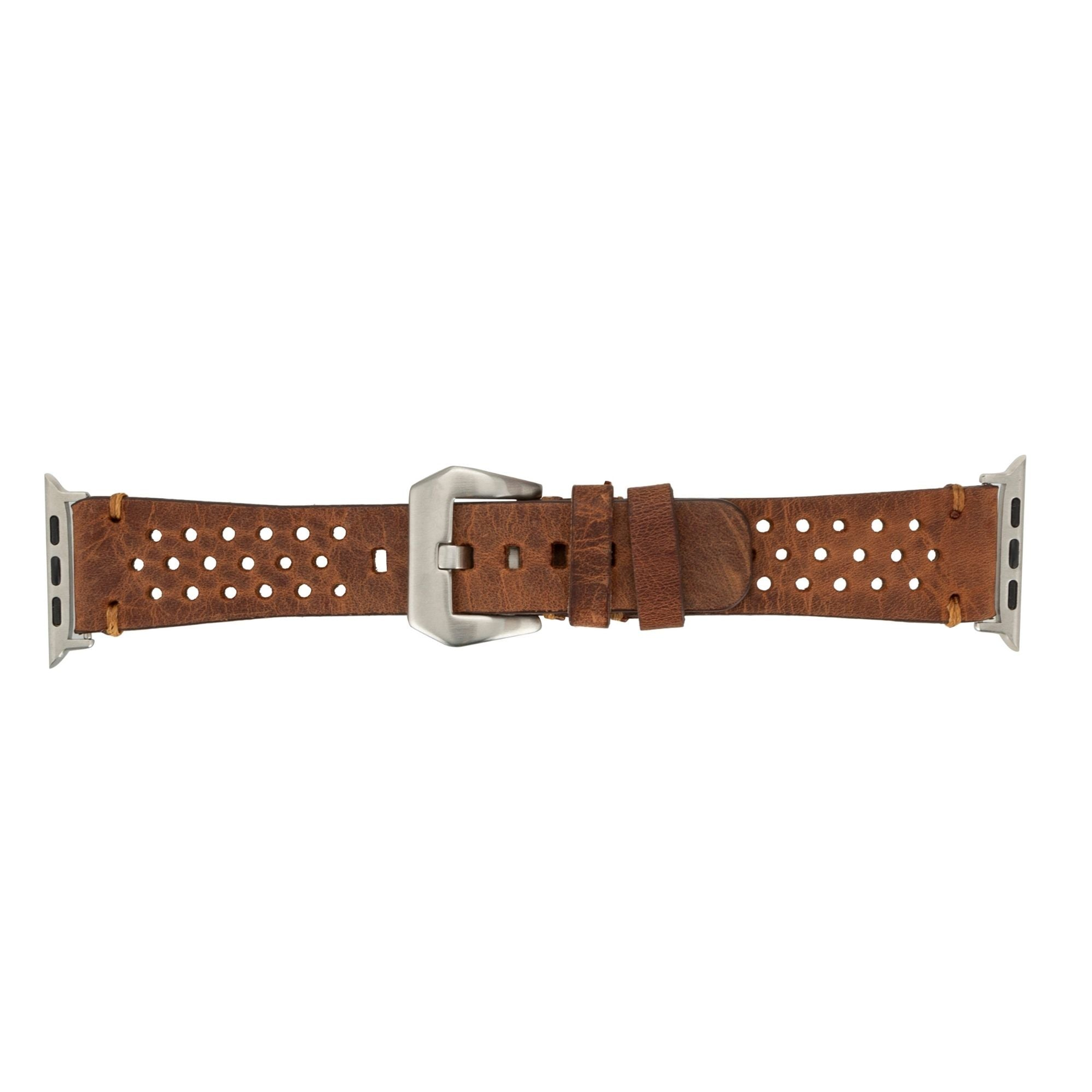 Watch band leather strap for Apple Watch Ultra 8 7 SE size 45mm 41mm 44mm 42mm 40mm 38mm color brown material genuine leather usage stylish elegant handcrafted