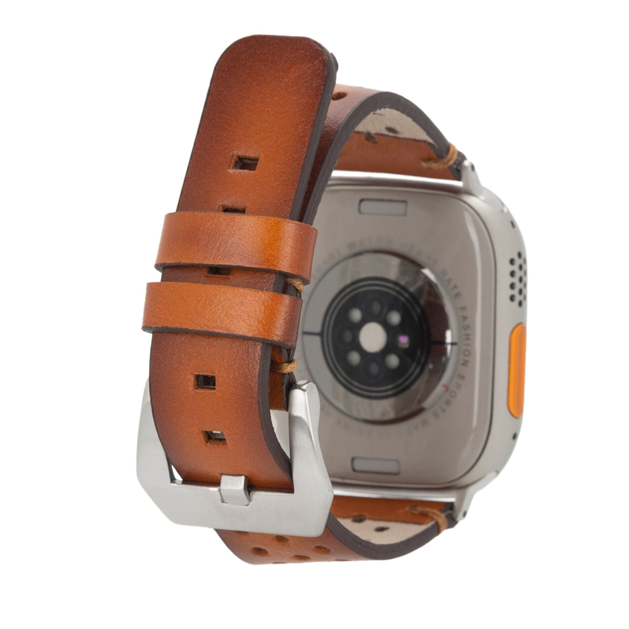 Leather Band for Apple Watch Ultra 8 7 SE Genuine Leather Handcrafted 45mm 41mm 44mm 42mm 40mm 38mm Sizes Durable Stylish