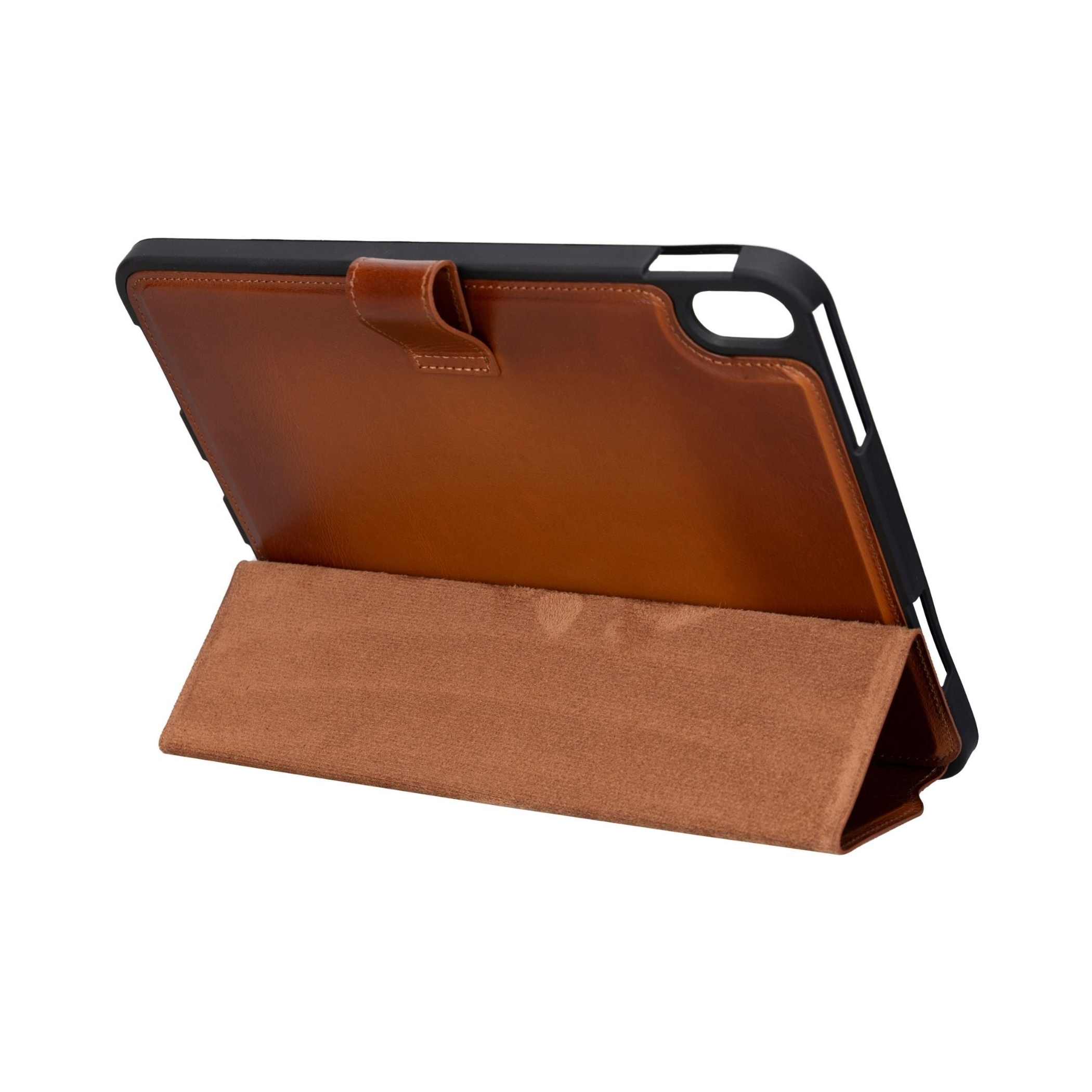 Funda de cuero para Apple iPad 10.9 pulgadas 10ta generación con protección completa color bonito y ranura para Apple iPad Pen hecha a mano