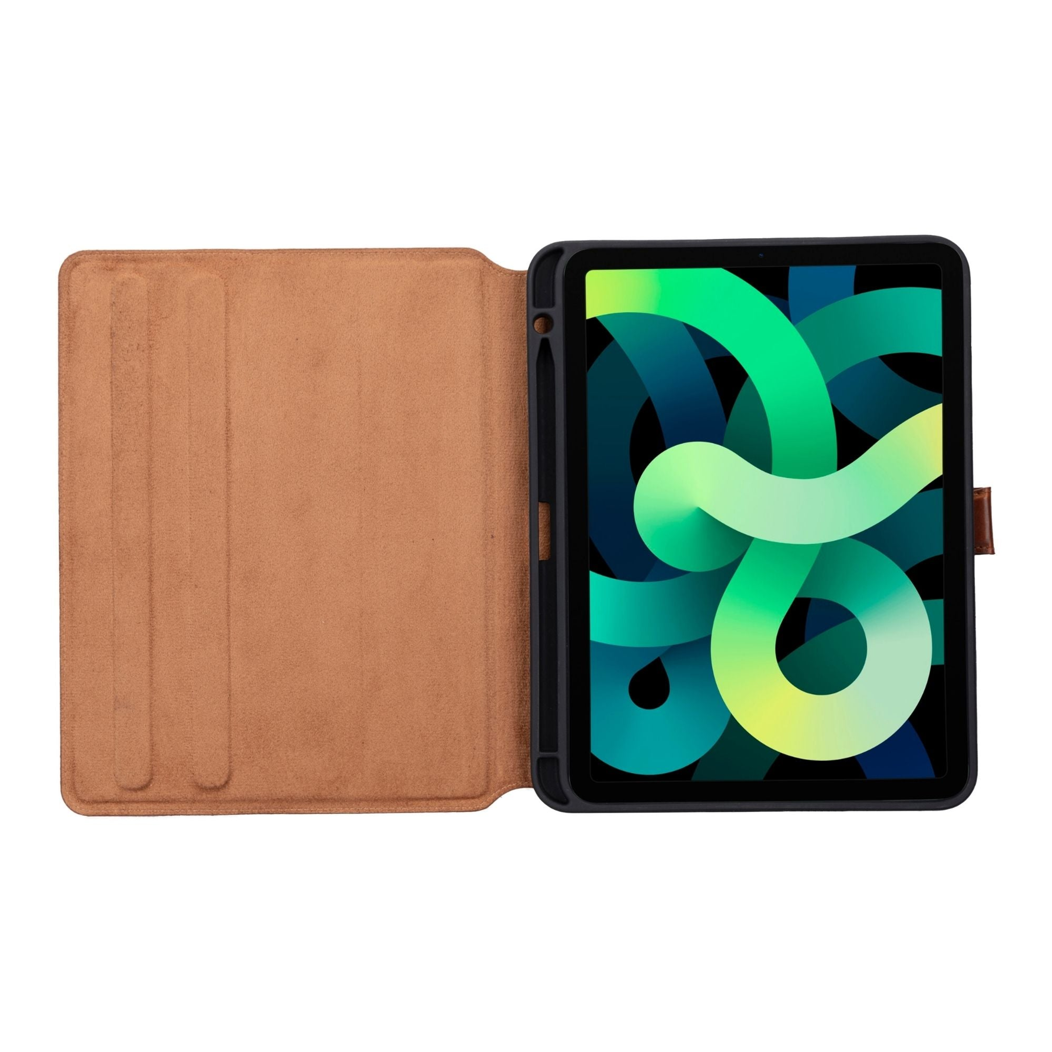 Funda de cuero para Apple iPad 10.9 pulgadas 10ta generación con protección completa color bonito y ranura para Apple iPad Pen hecha a mano