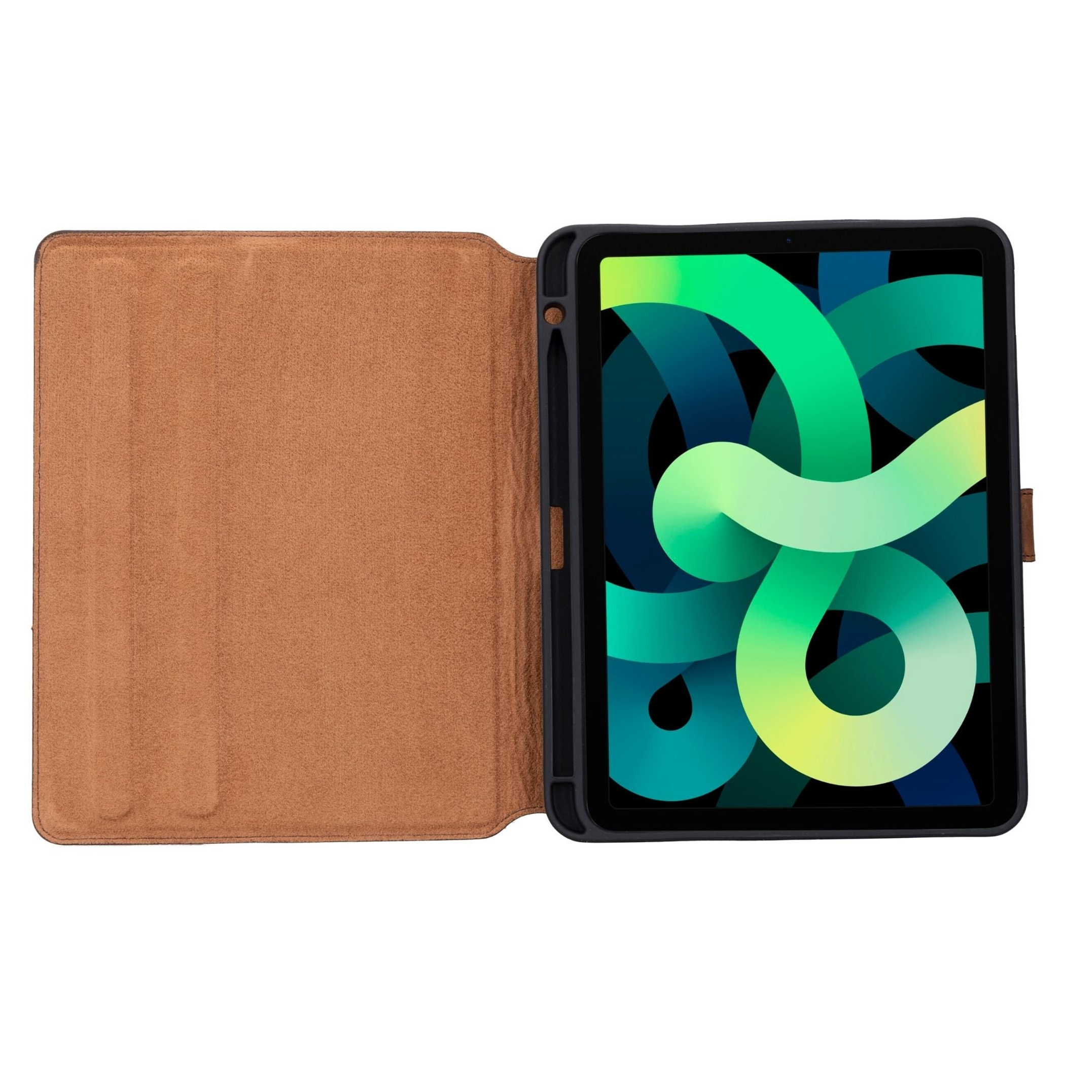 Funda de cuero para Apple iPad 10.9 pulgadas 10ta generación con protección completa color bonito y ranura para Apple iPad Pen hecha a mano