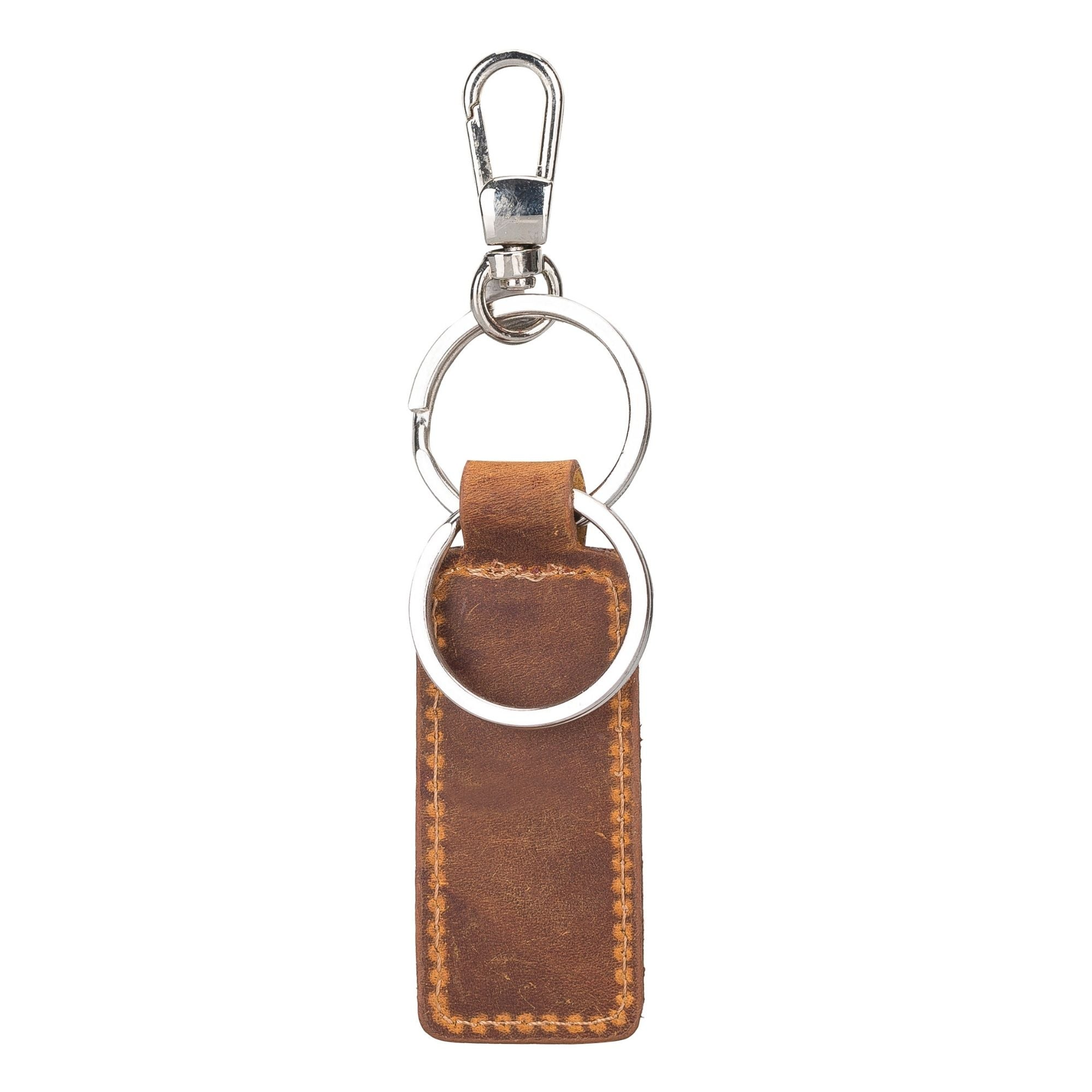 Llave de cuero genuino hecha a mano funcional estilo duradero 7 opciones de color ligera y fácil de llevar