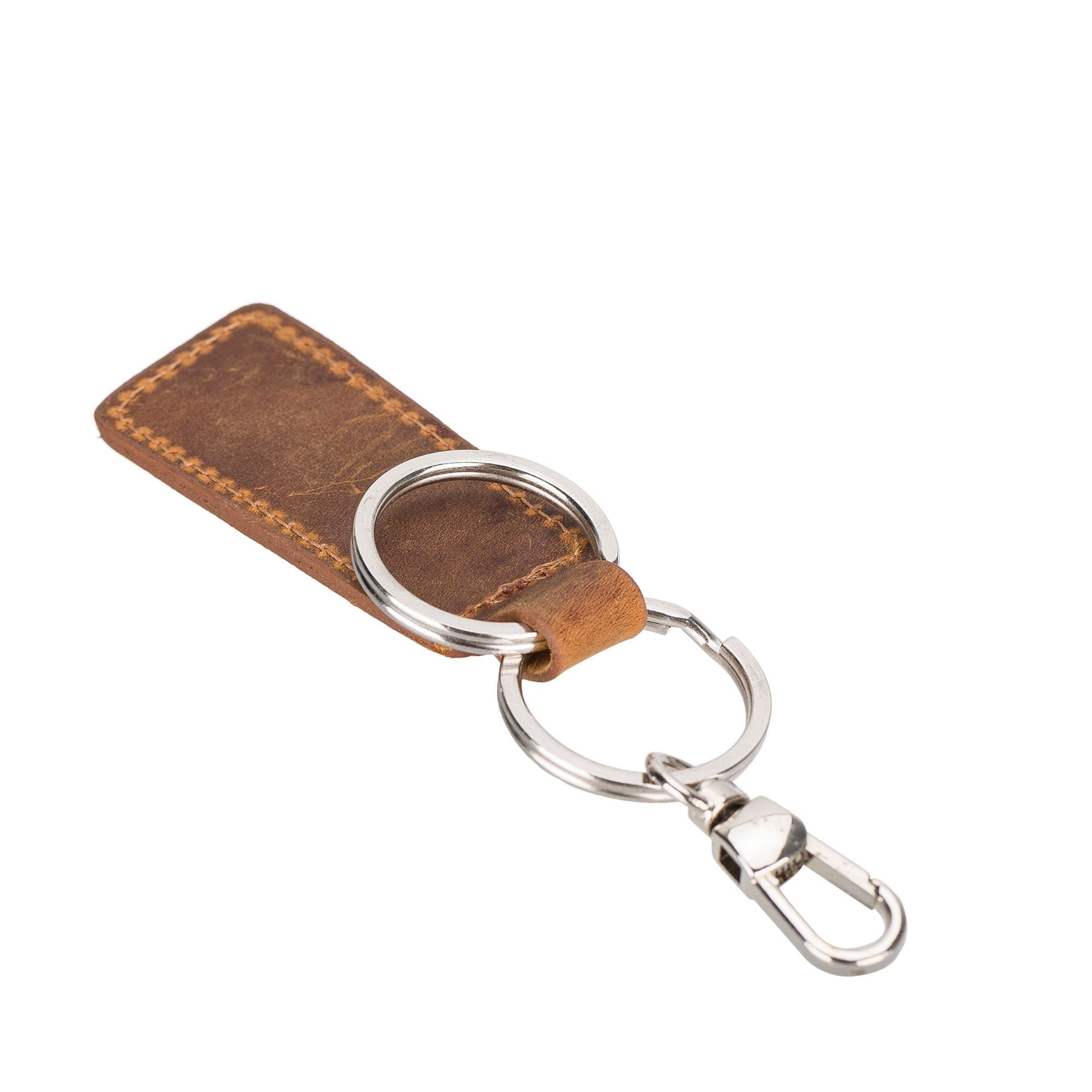 Llave de cuero genuino hecha a mano funcional estilo duradero 7 opciones de color ligera y fácil de llevar