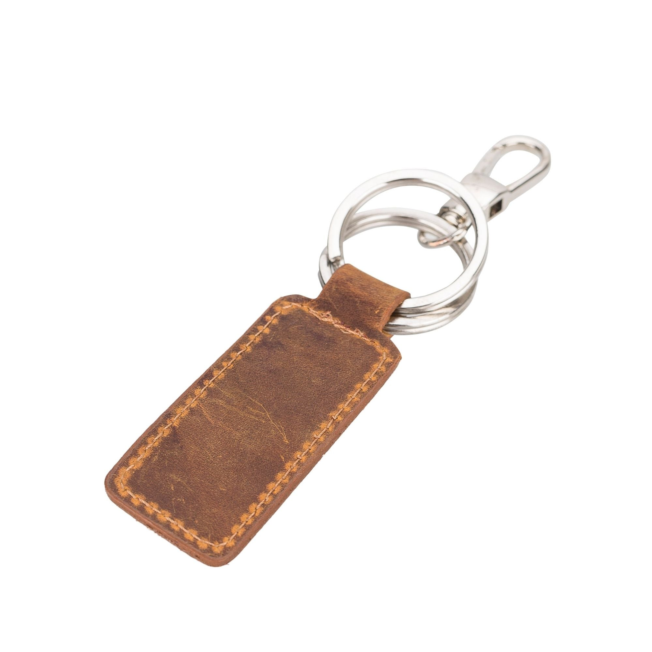 Llave de cuero genuino hecha a mano funcional estilo duradero 7 opciones de color ligera y fácil de llevar