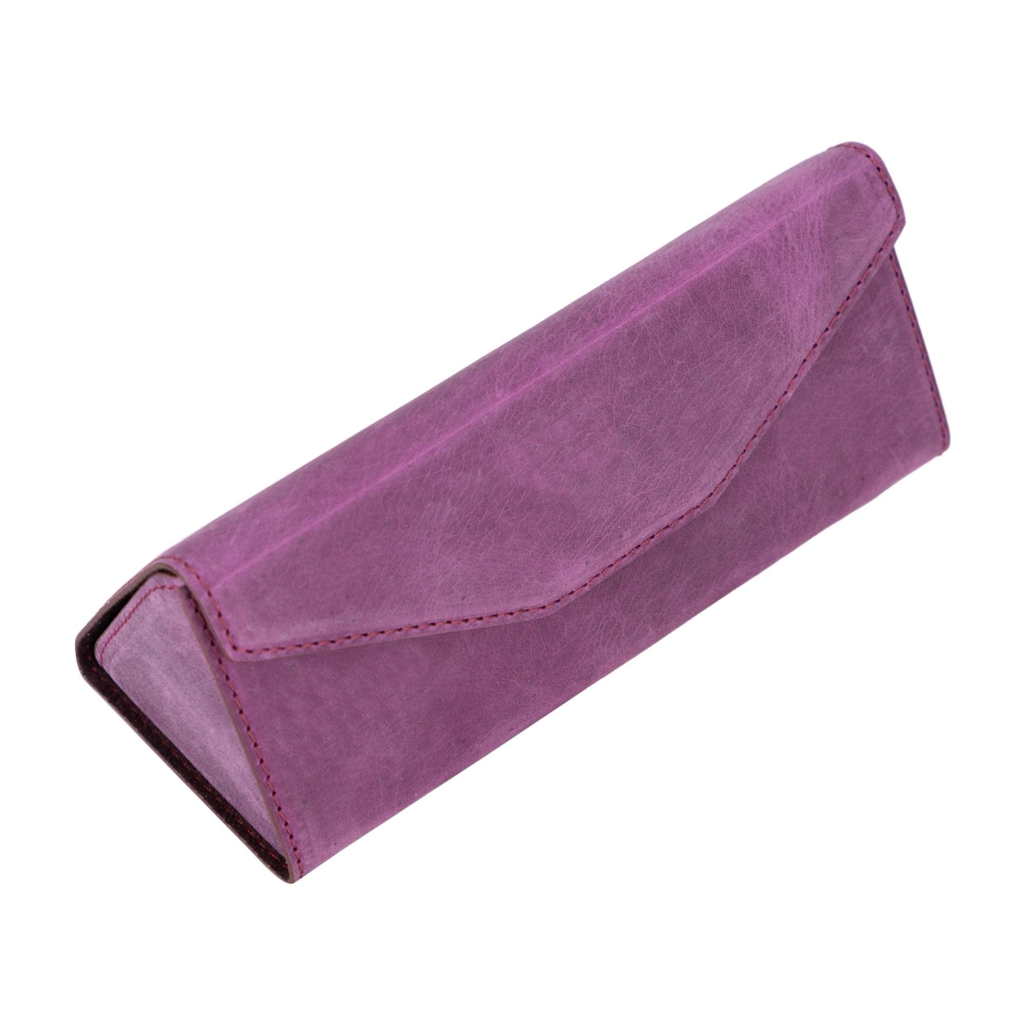 Glasses Case Hard Structure Foldable Leather Modern Design Magnetic Closure Stylish Protection for Eyewear