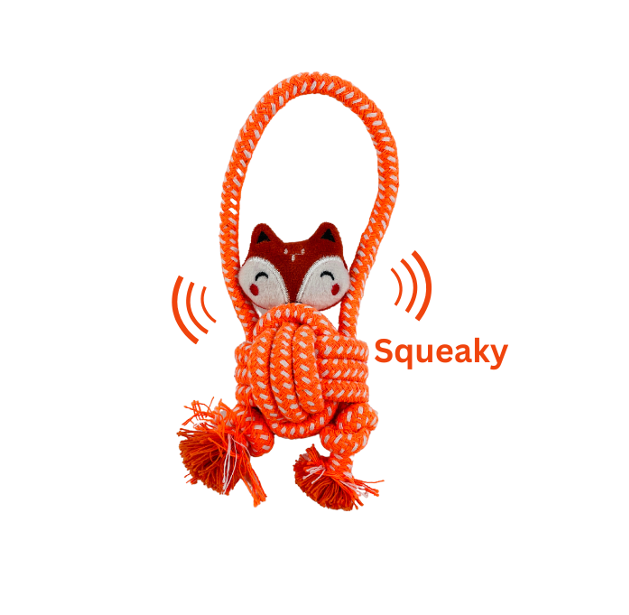 ECO-Fox Dog Rope Toy| Tug of War Image 1