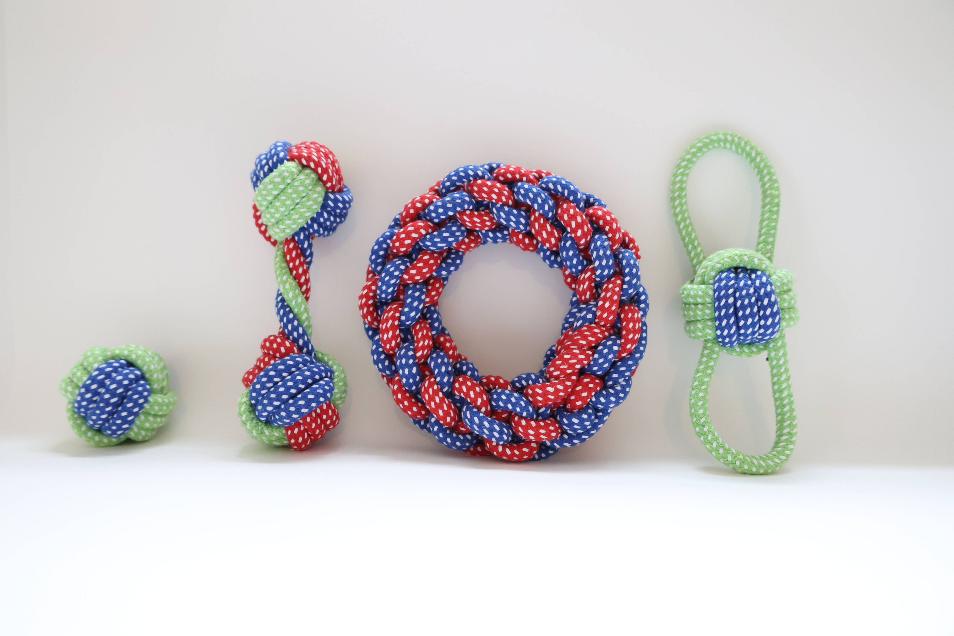 Eco-friendly Dog Rope Toy 4 Set Image 1