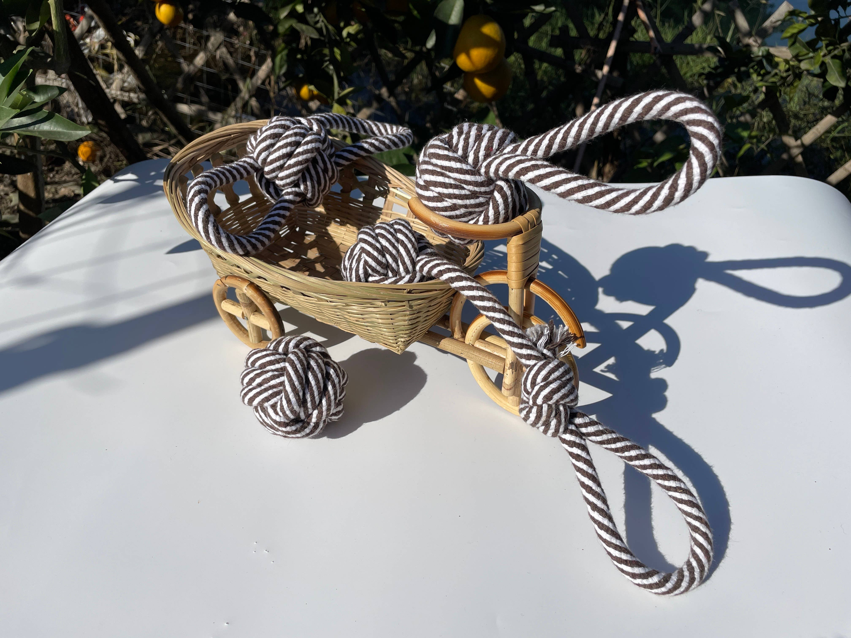 Eco-friendly Rope Tug-War Toy 4 Set For Middle And Big Dog Image 1