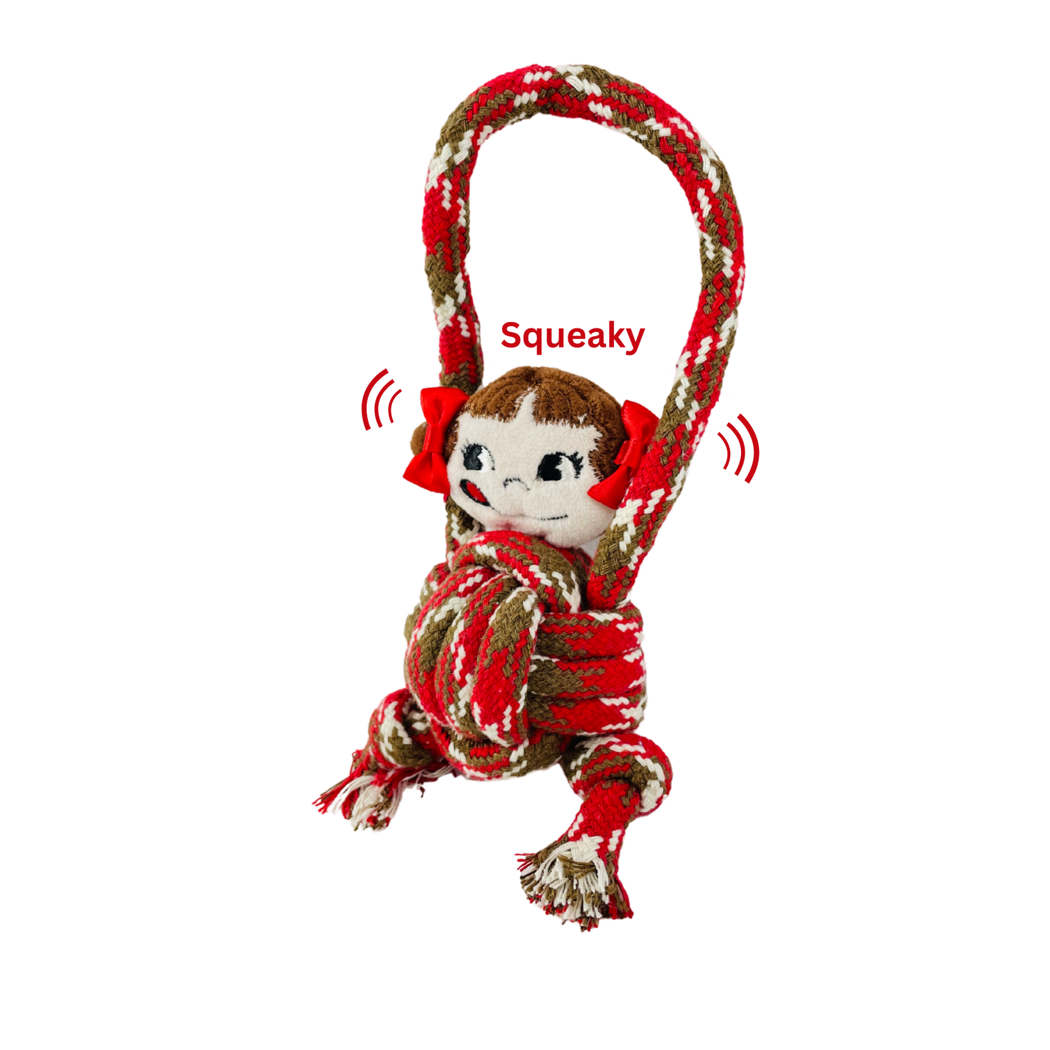 Eco-Kawaii Cotton Knotted Rope Chew Dog Plush Toy 3 in 1 Image 1