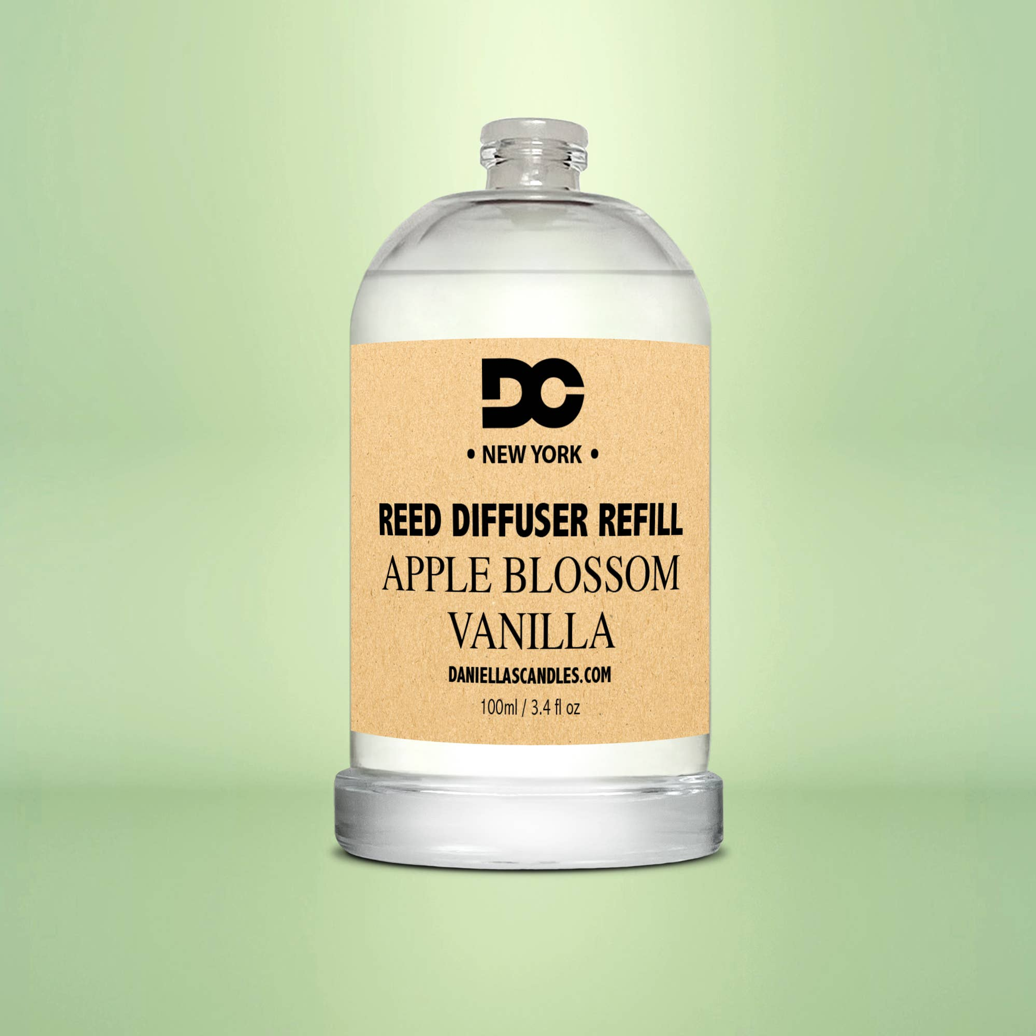 Reed Diffuser Refill Oil Aromatherapy Decorative Apple Blossom Vanilla Raspberry Blackberry Honeysuckle Amber 100 ml