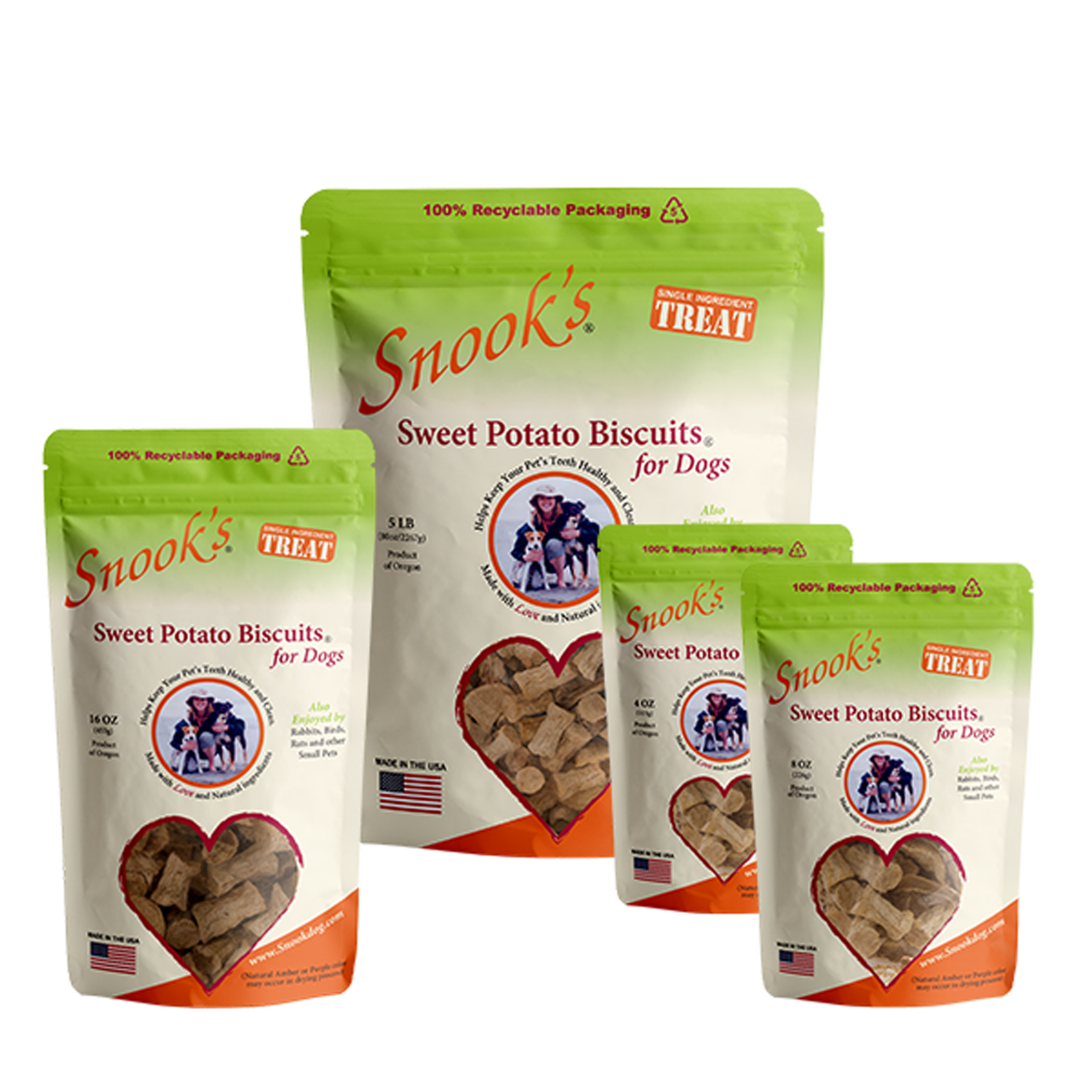 Sweet Potato Dog Biscuits - Small, biscuit-size pieces Image 1