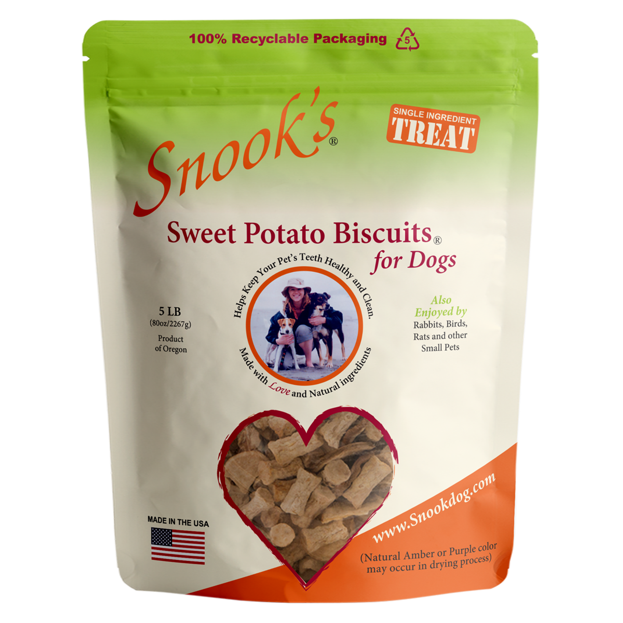 Sweet Potato Dog Biscuits - Small, biscuit-size pieces Image 1