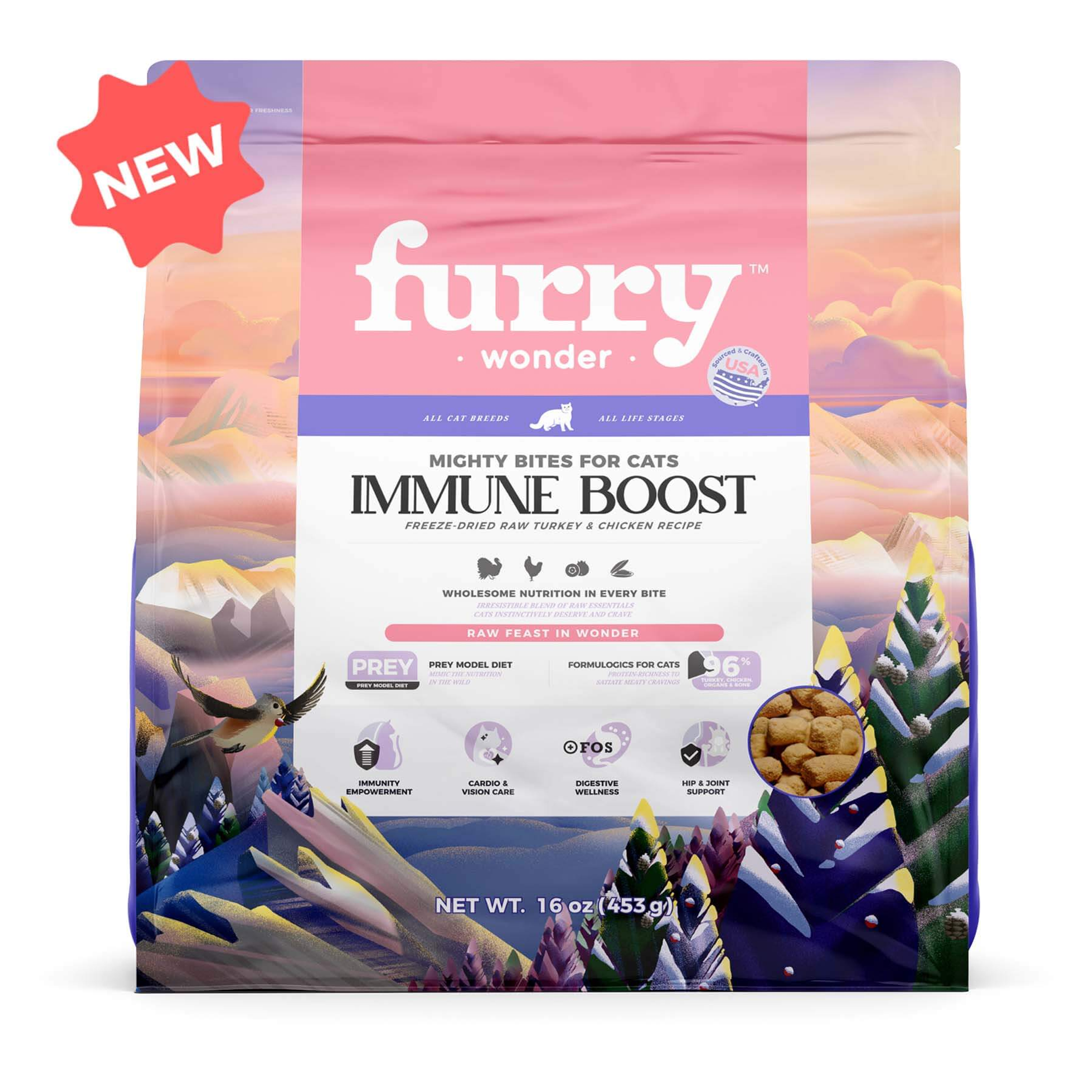 Immune Boost freeze-dried Raw Turkey&Chicken Recipe for Cats Image 1