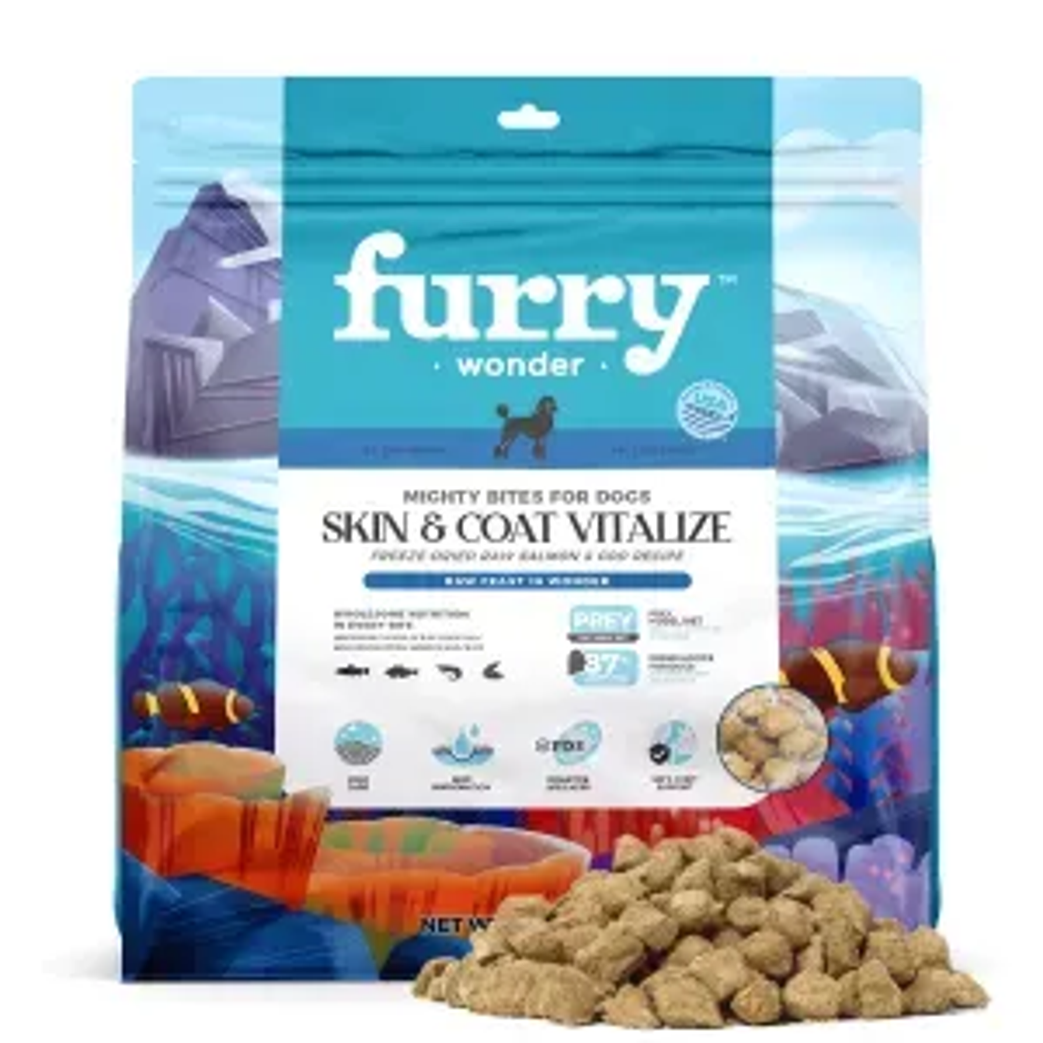 Skin&Coat Vitalize Freeze-Dried Raw Salmon&Cod Recipe for Dogs Image 1