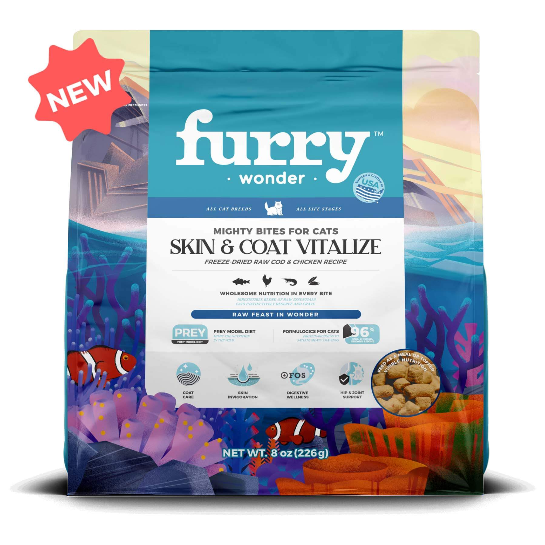 Skin&Coat Vitalize Freeze-Dried Raw Cod&Chicken Recipe for Cats Image 1