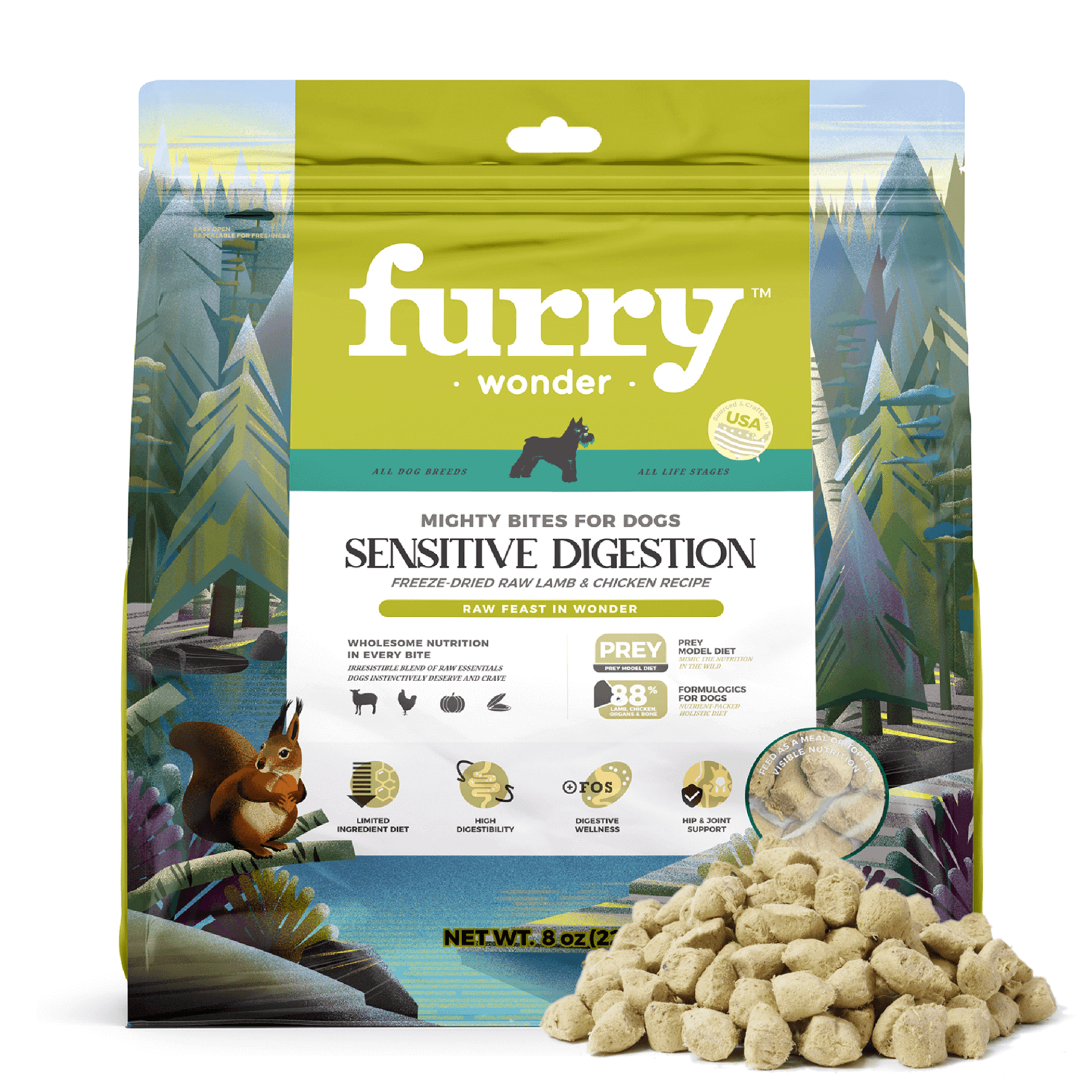 Sensitive Digestion Freeze-Dried Raw Lamb&Chicken Recipe for Dogs Image 1