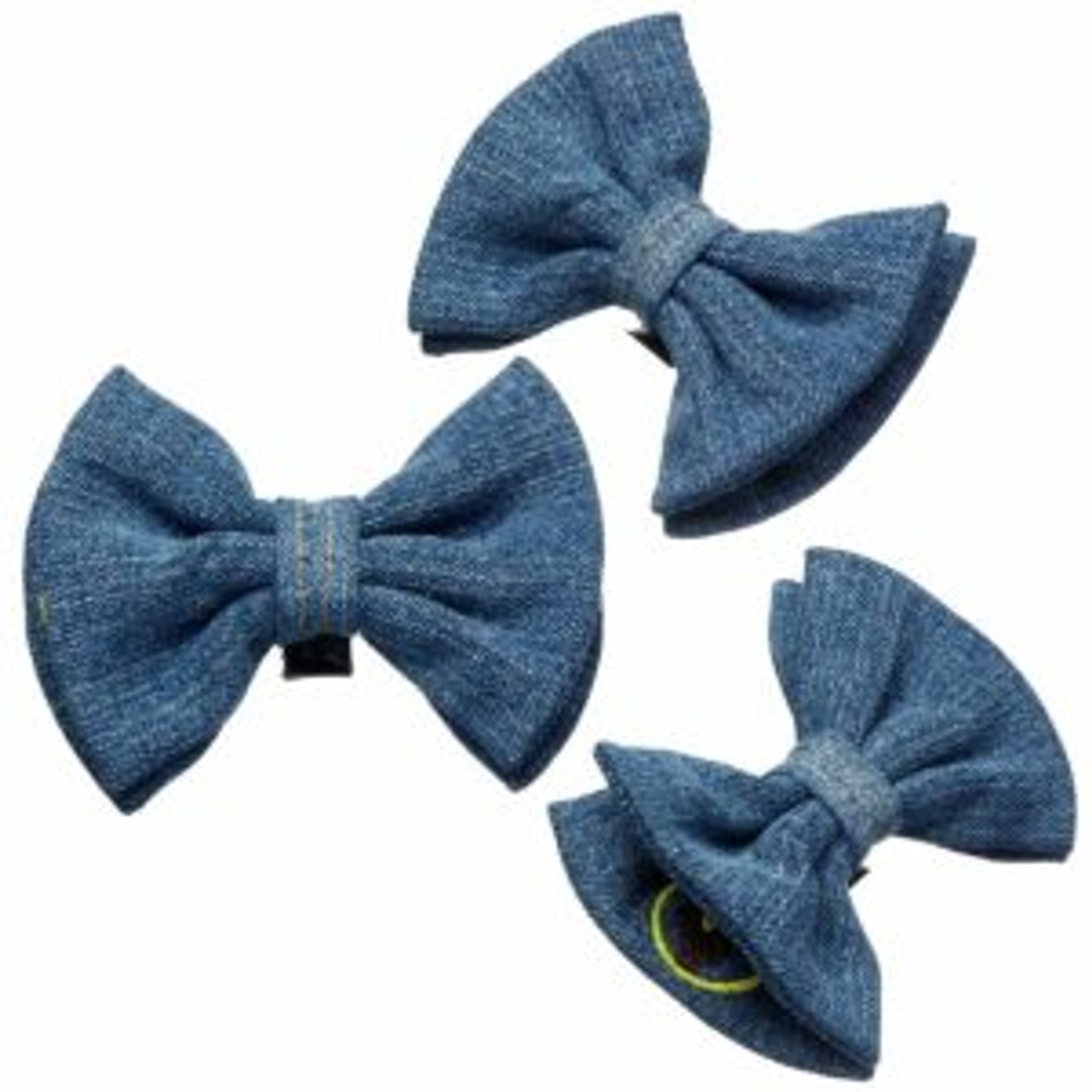 Denim Bow Tie Image 1