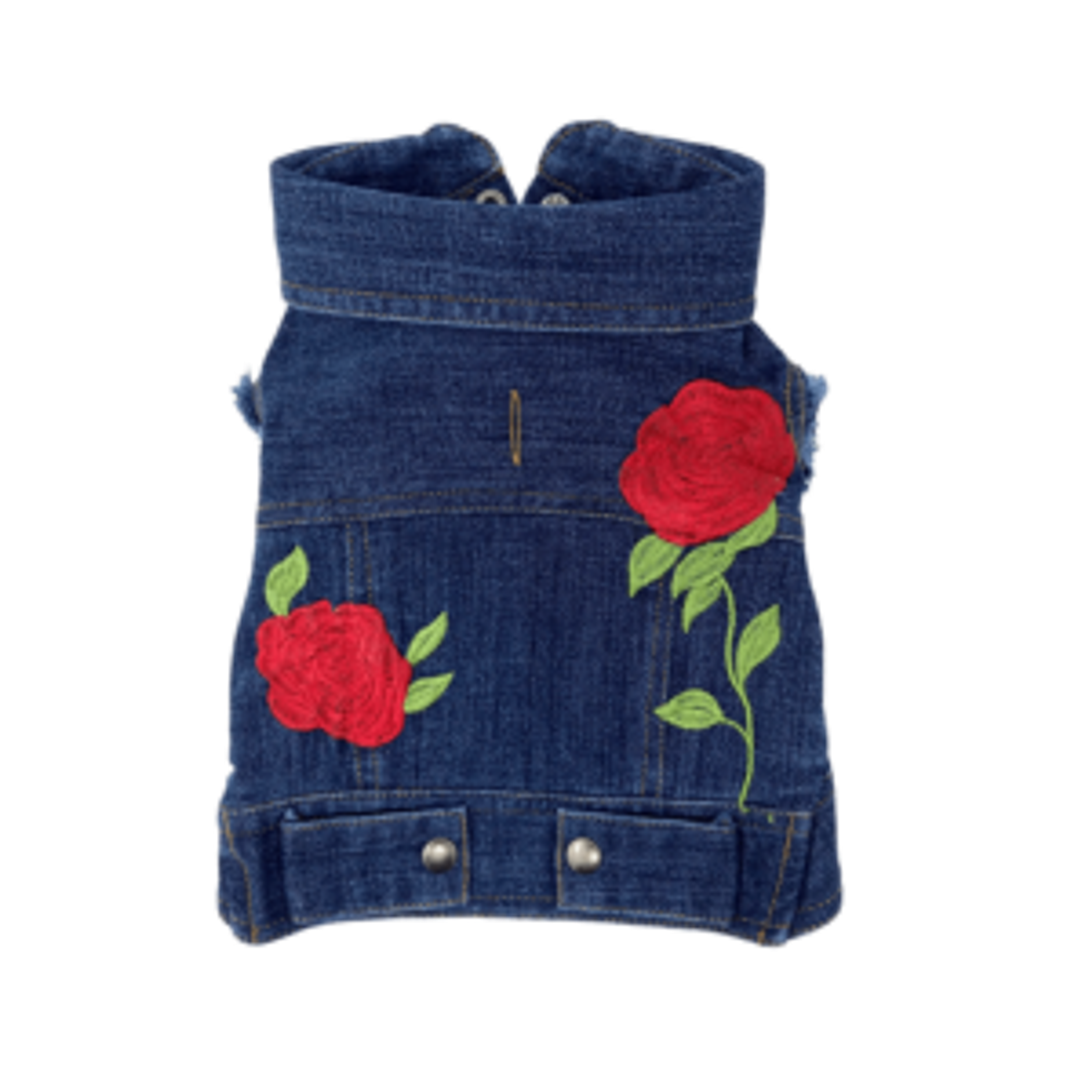 Rose Embroidered Vest Image 1