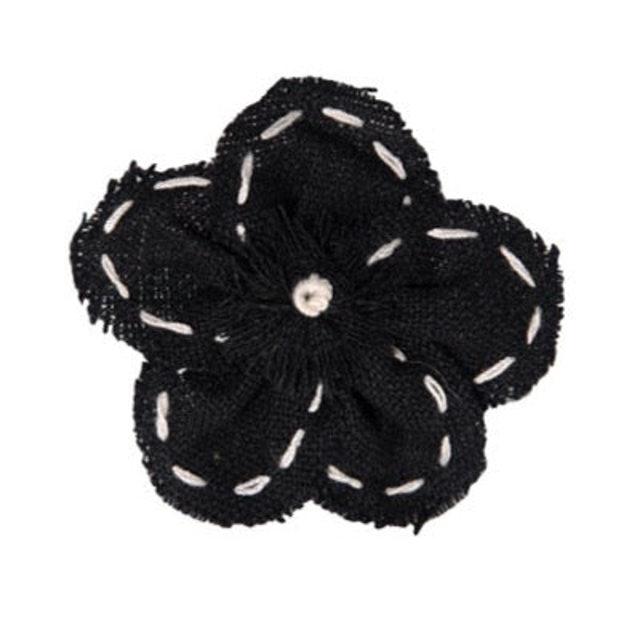 FL2003 | Linen Flower Dog | Cat | Pet Bow on Velcro Fastener|Pets Ribbons Image 1