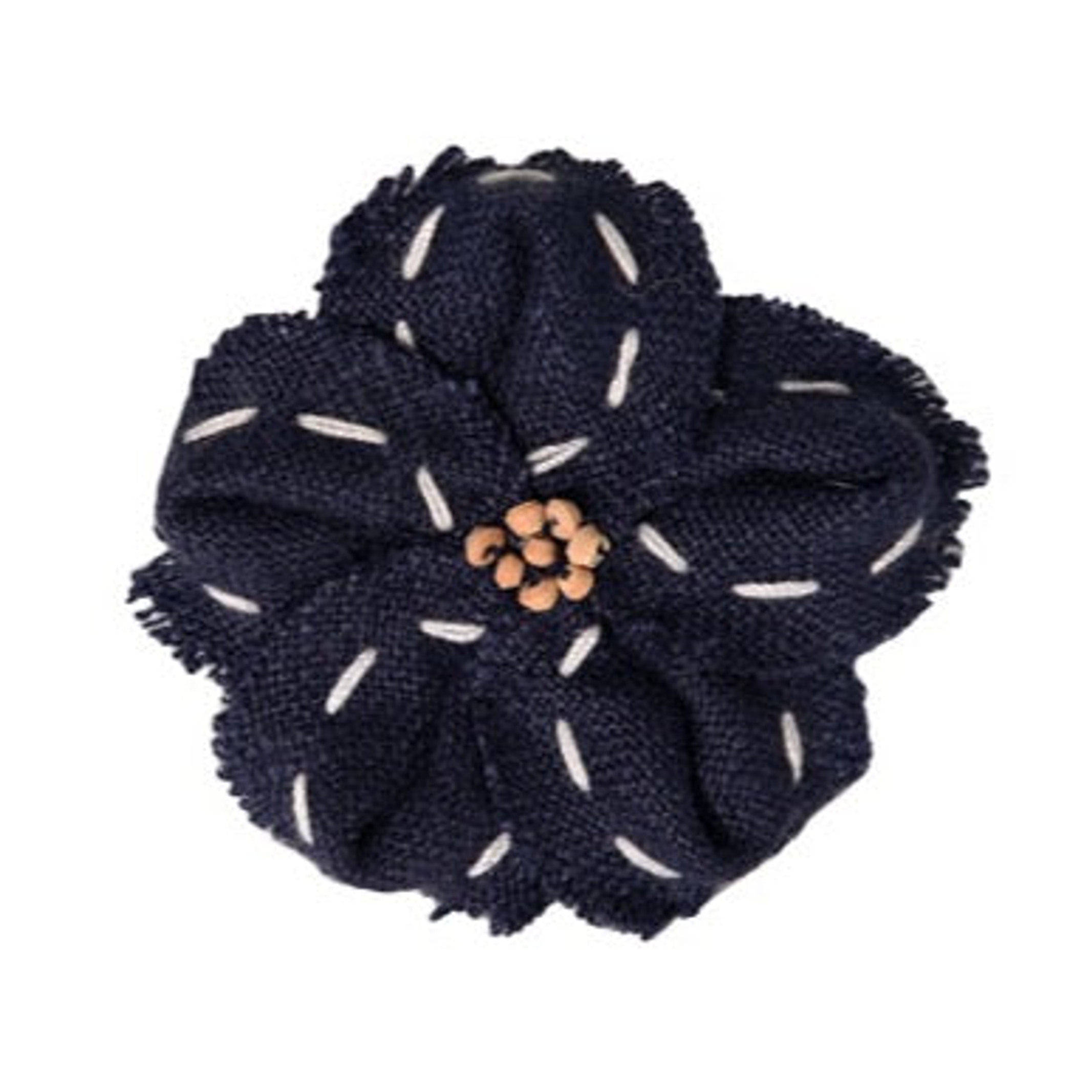 FL2003 | Linen Flower Dog | Cat | Pet Bow on Velcro Fastener|Pets Ribbons Image 1
