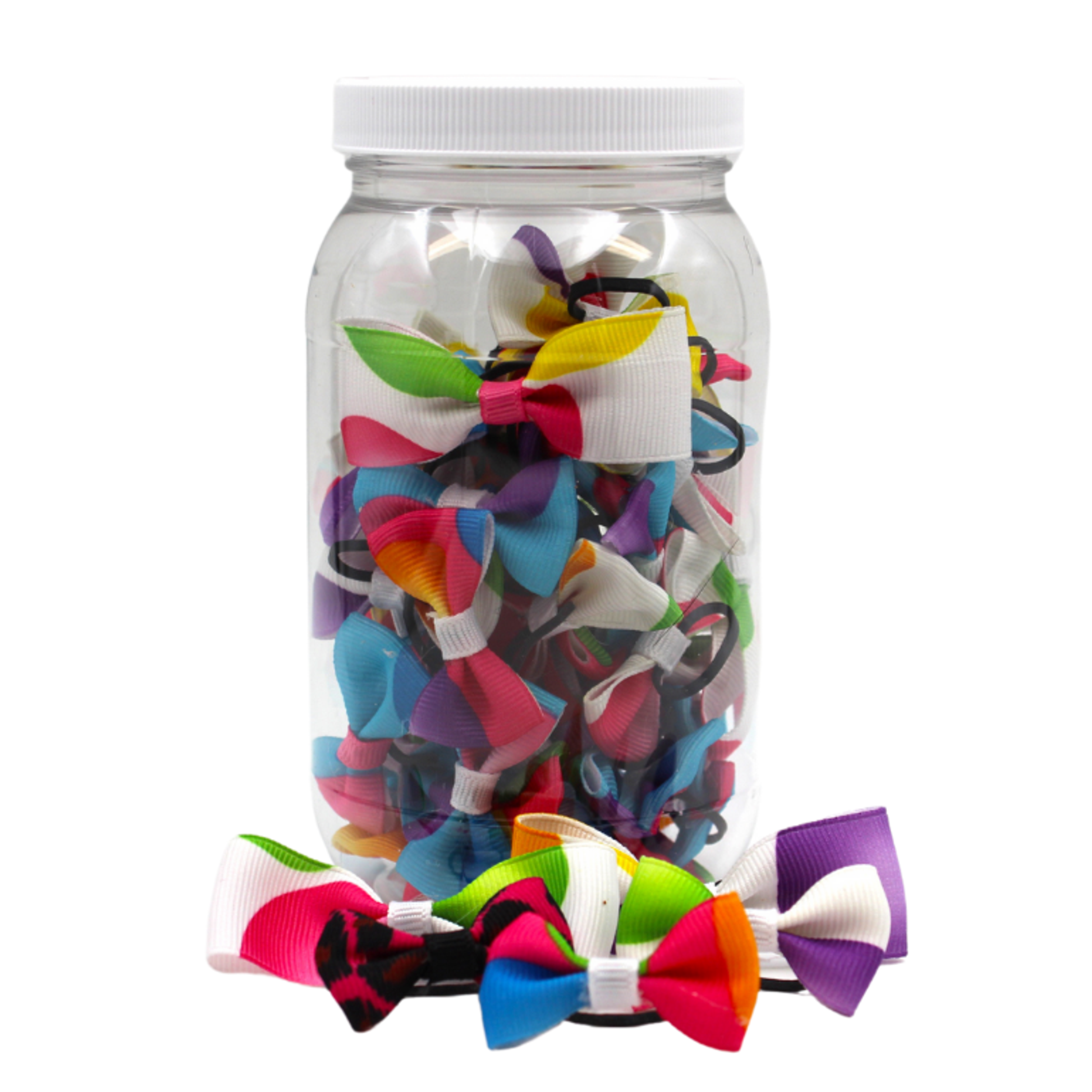 GD123 | 50-100 Balloon Groomers Dinky Dog/ Cat bows in jar|Pets Ribbons Image 1