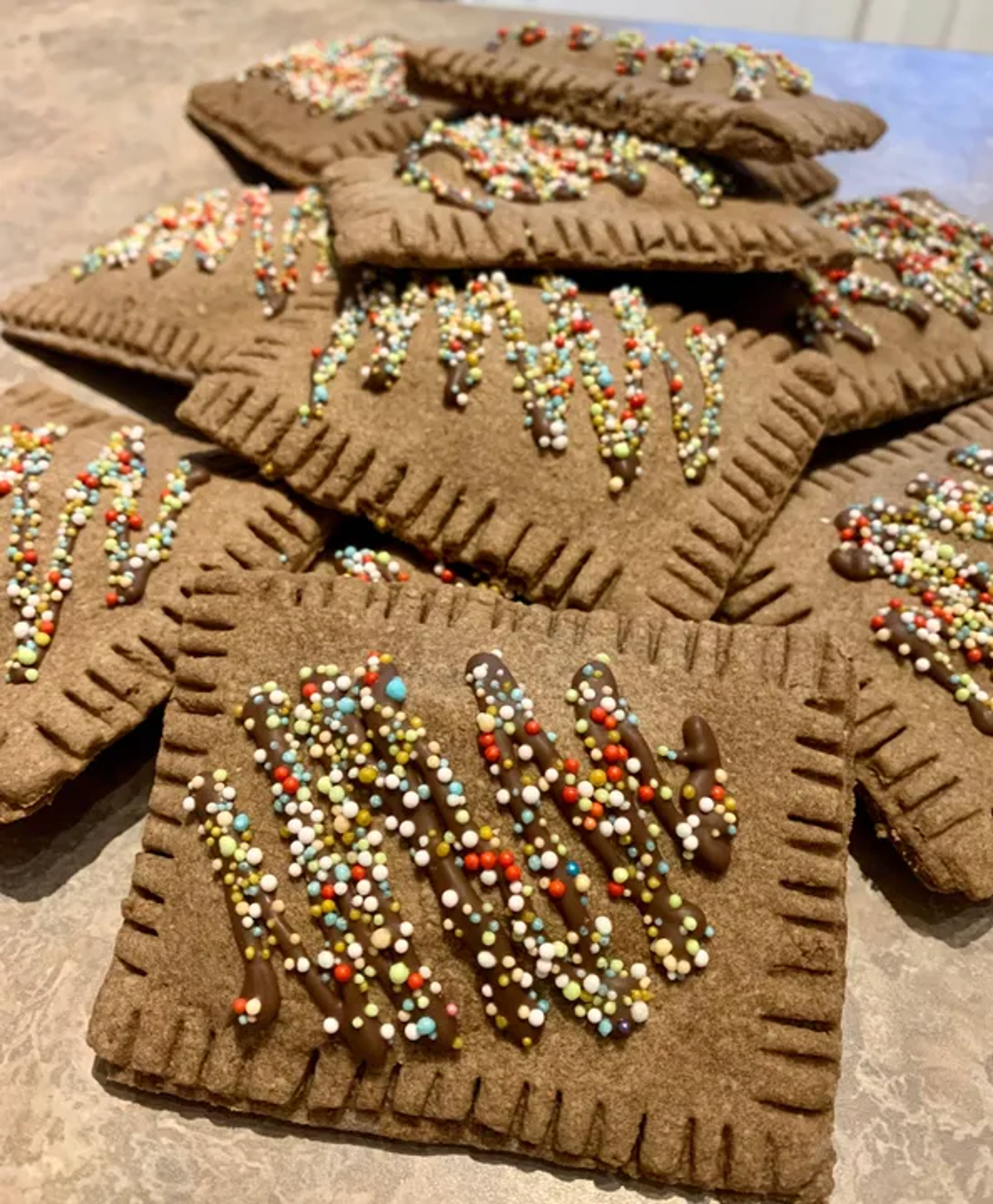 Pup Tart-Carob & Strawberry (large) Image 1