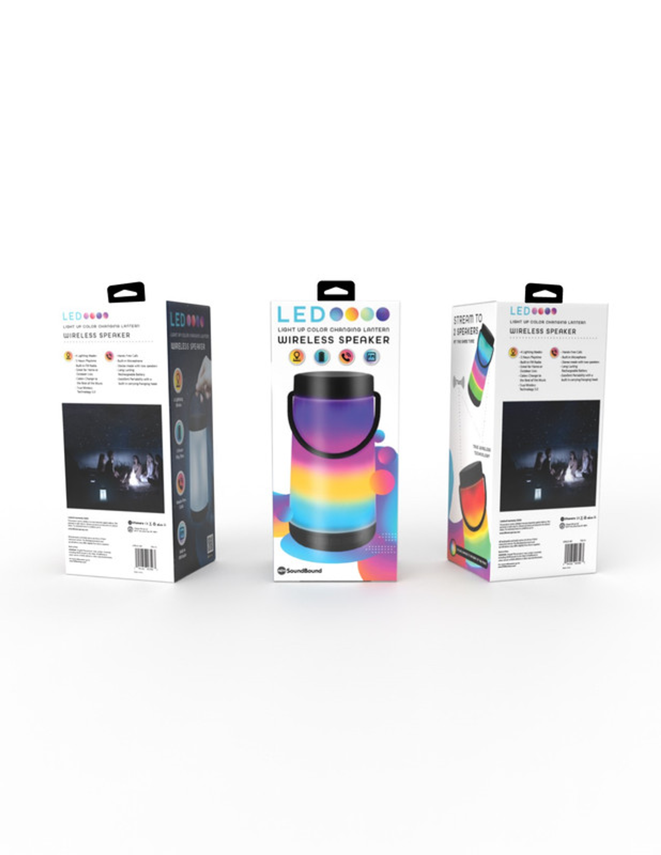 LED Light-Up Color-Changing Lantern Speaker