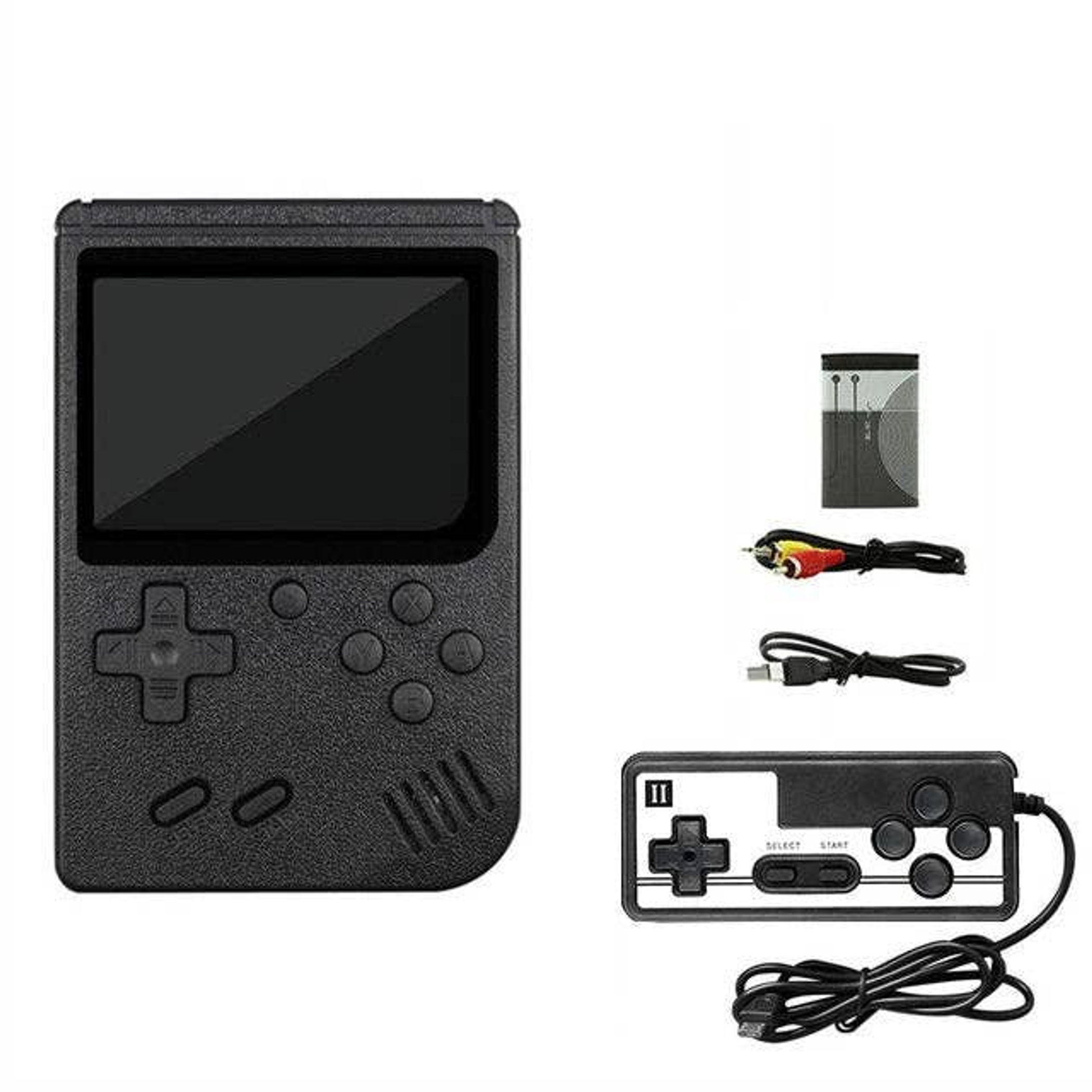 Handheld Games Console Portable Entertainment 400 Classic Games Kid-Friendly Colorful Display Rechargeable Battery