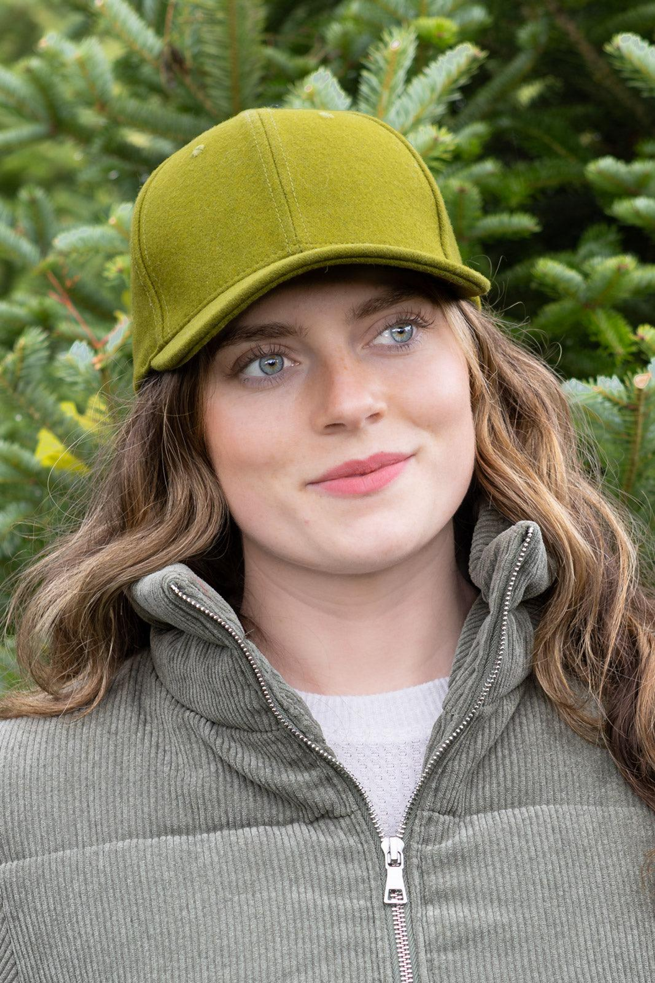Mossy Pine Wool Baseball Cap Image 1