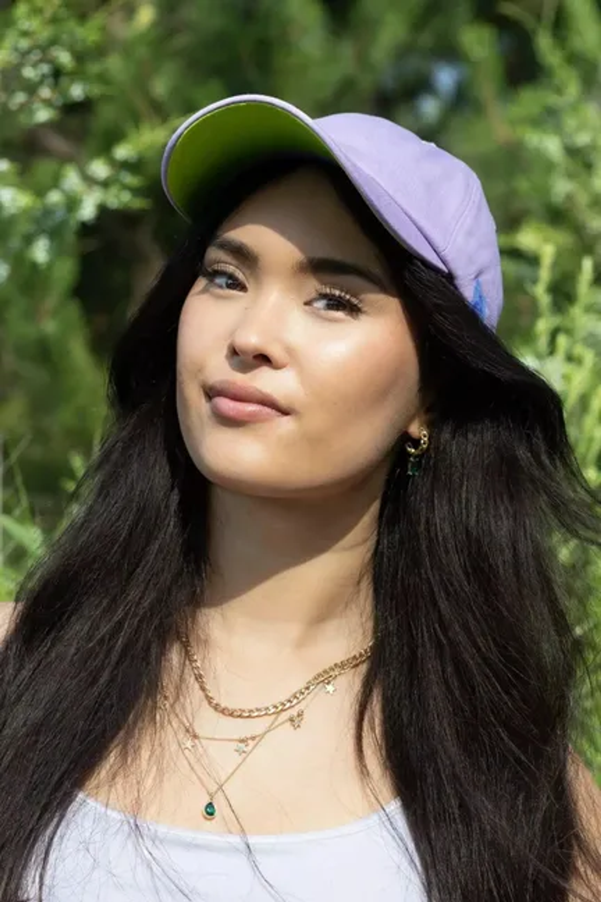 Lavender Garden Relaxed Baseball Cap Image 1
