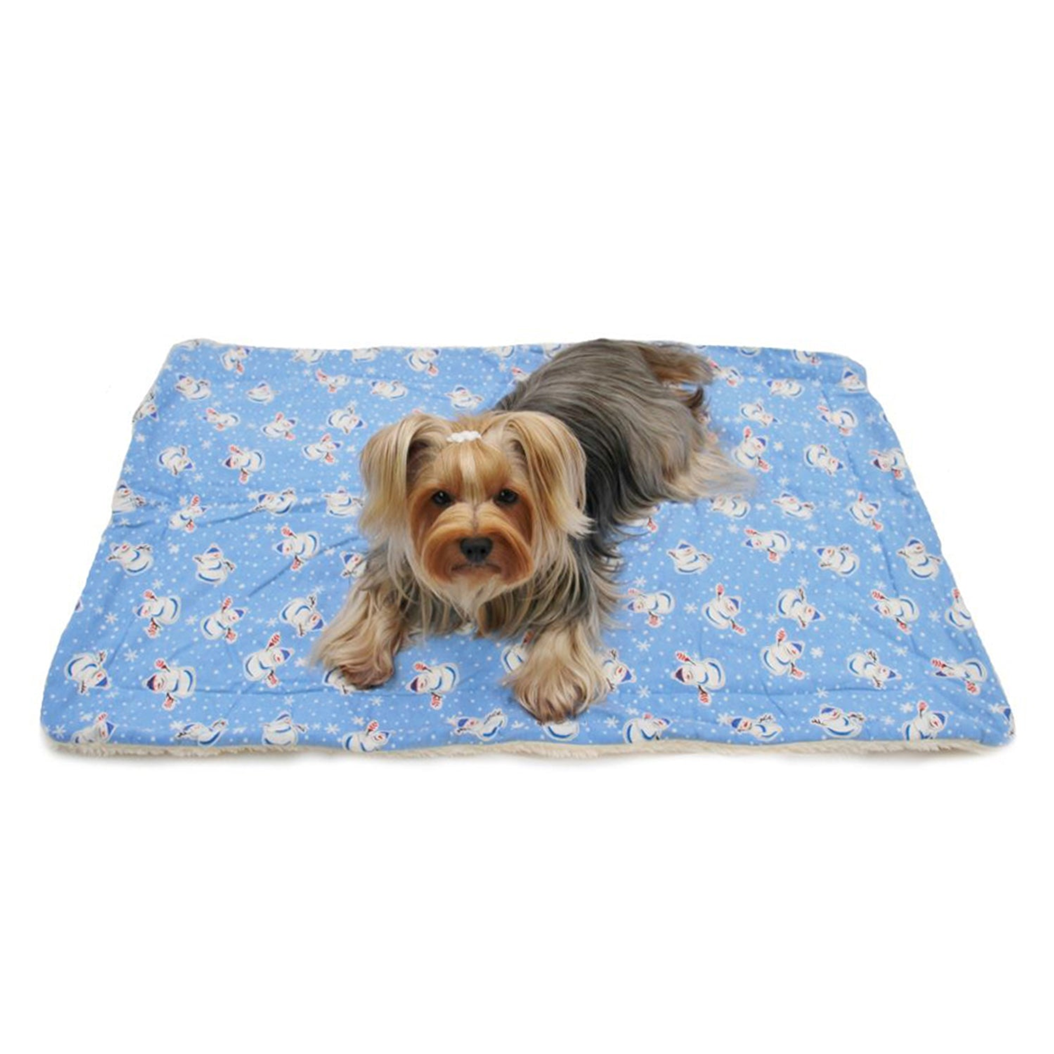Snowman & Snowflakes Flannel/Ultra-Plush Blanket Image 1
