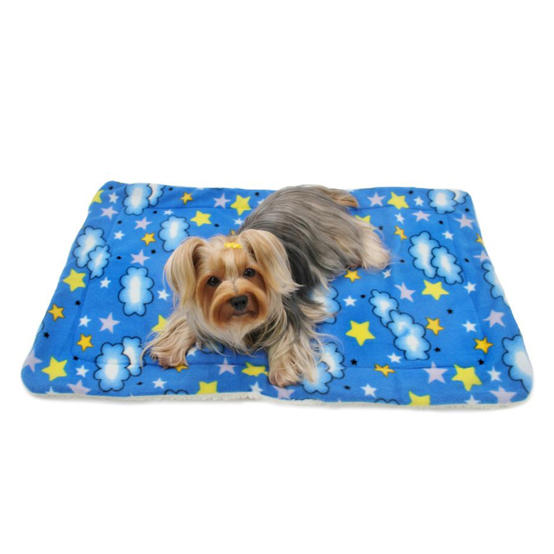 Stars and Clouds Fleece/Plush Blanket Image 1