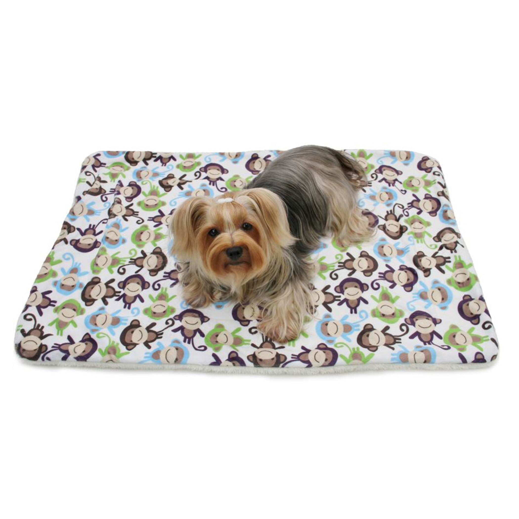 Ultra Soft Minky/Plush Monkey Blanket Image 1