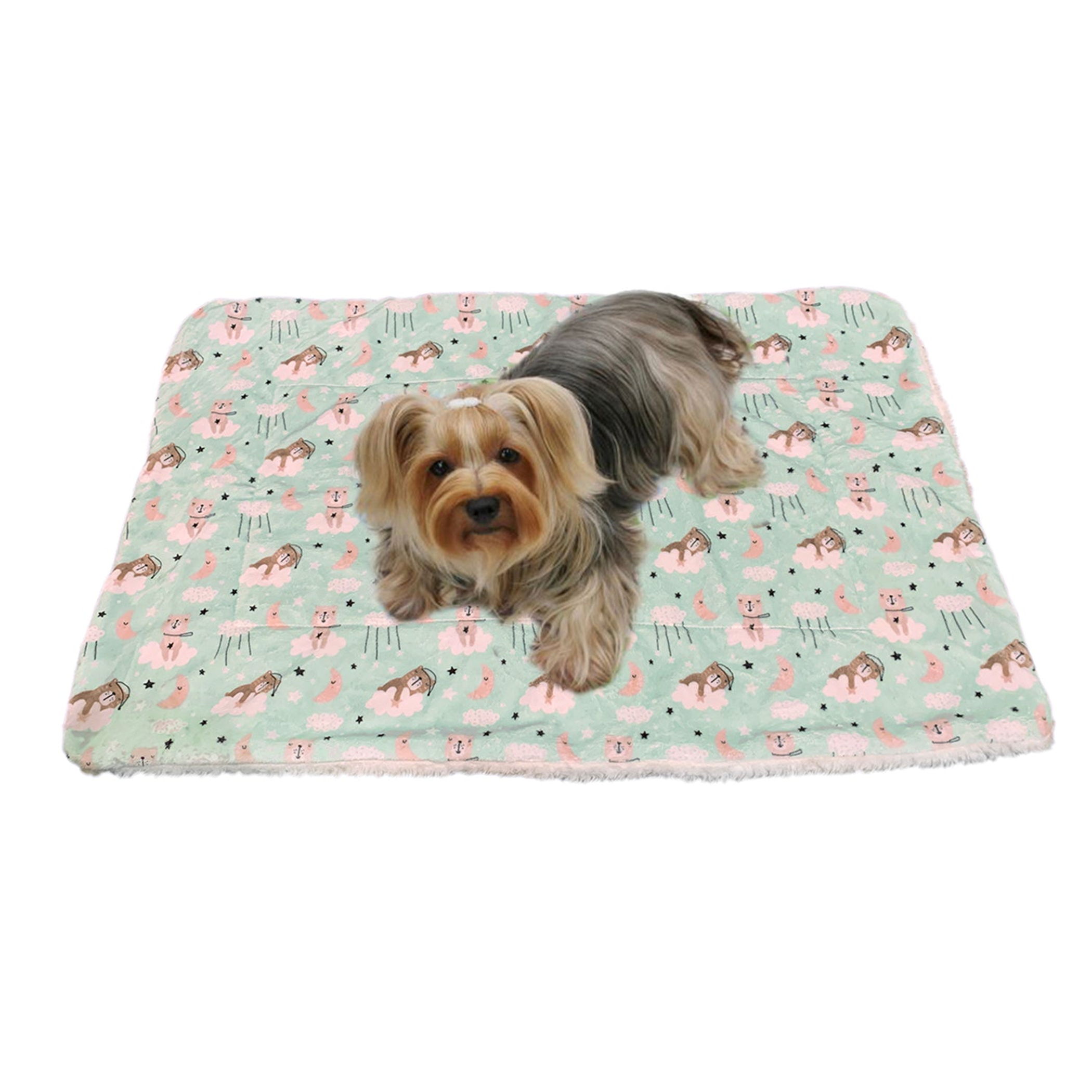 Ultra Soft Minky/Plush Bedtime Bears Blanket Image 1