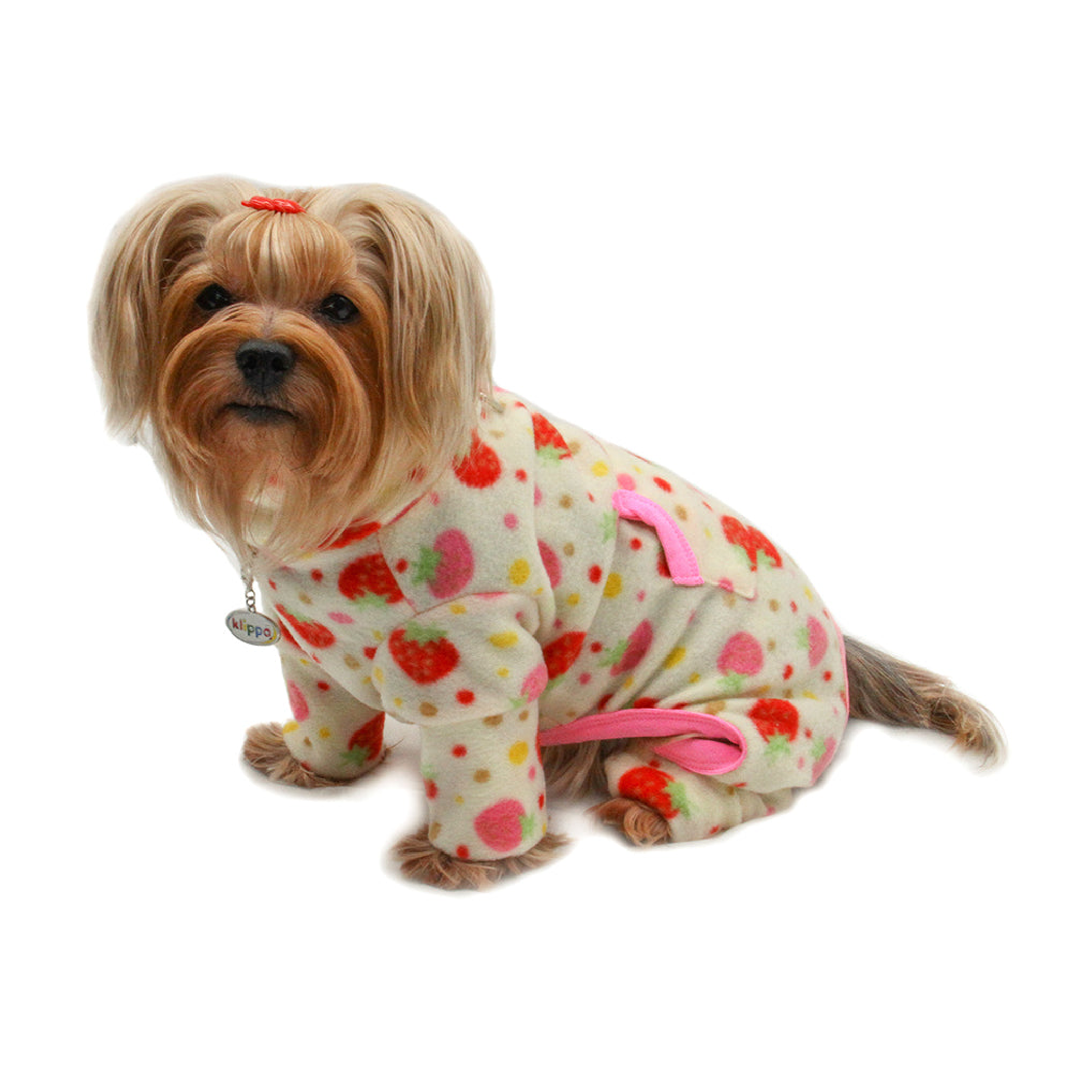 Yummy Strawberry Fleece Turtleneck Pajamas Image 1