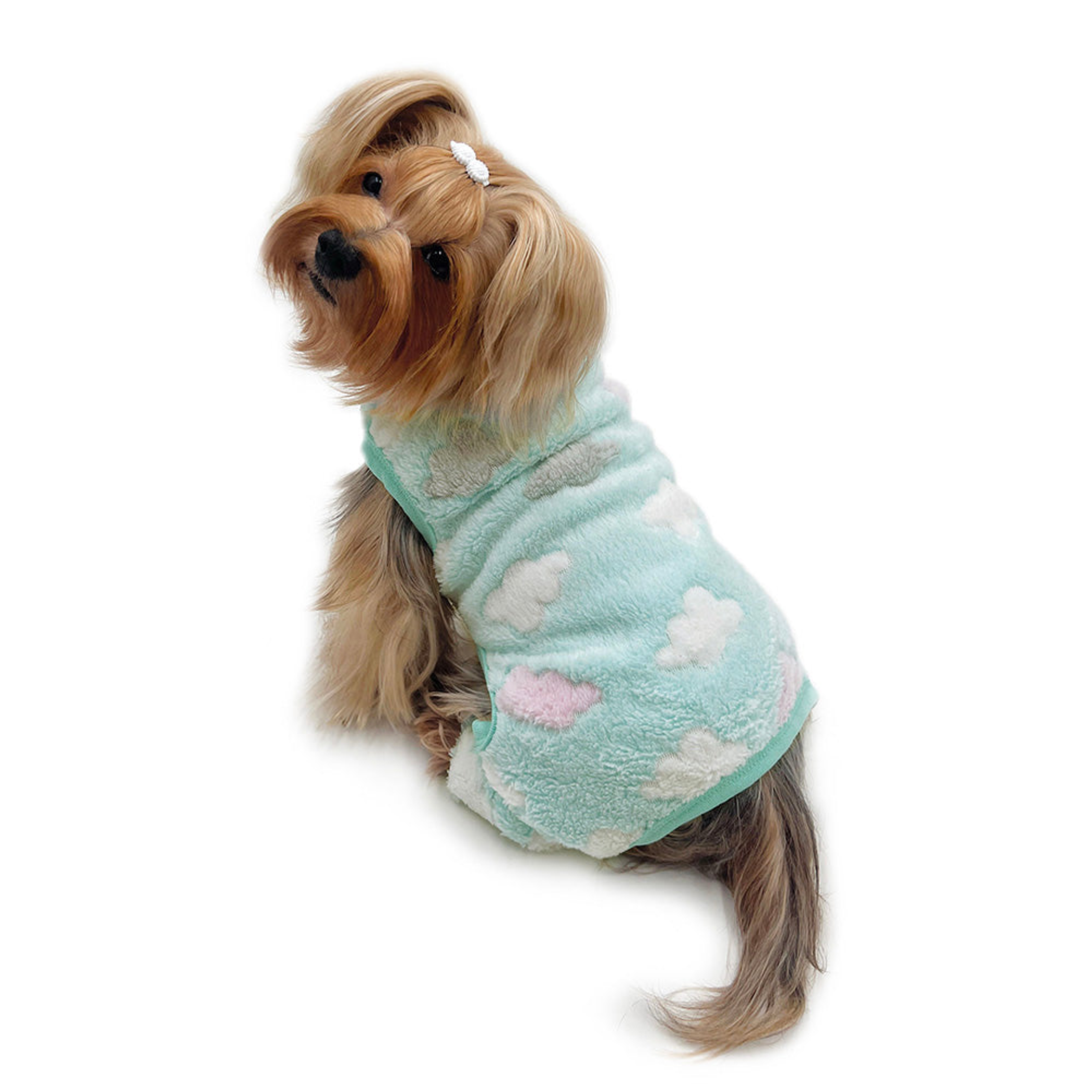 Ultra Plush Fluffy Clouds Front Sleeveless Pajamas Image 1