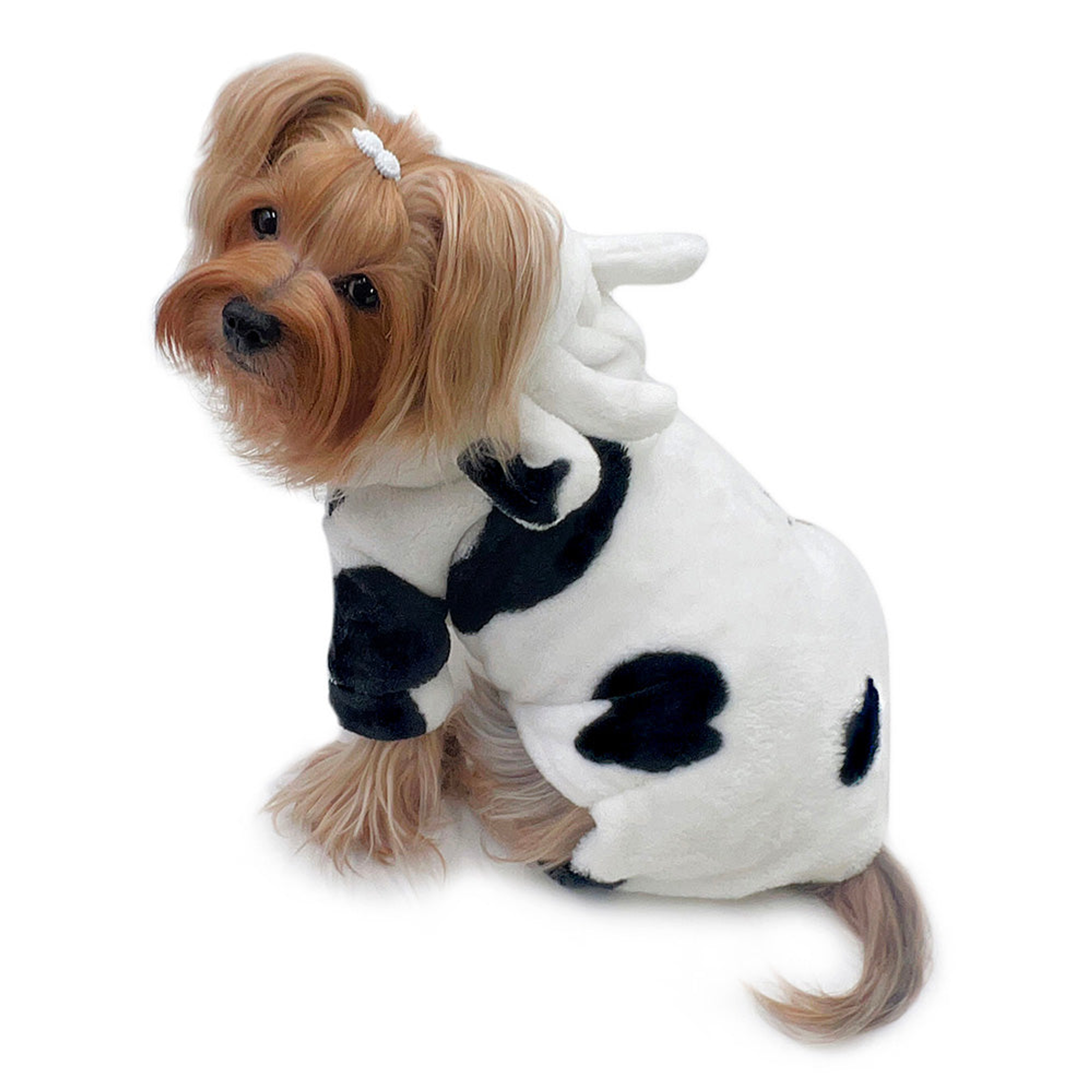 Ultra Plush Moo Cow Hooded Pajamas Image 1